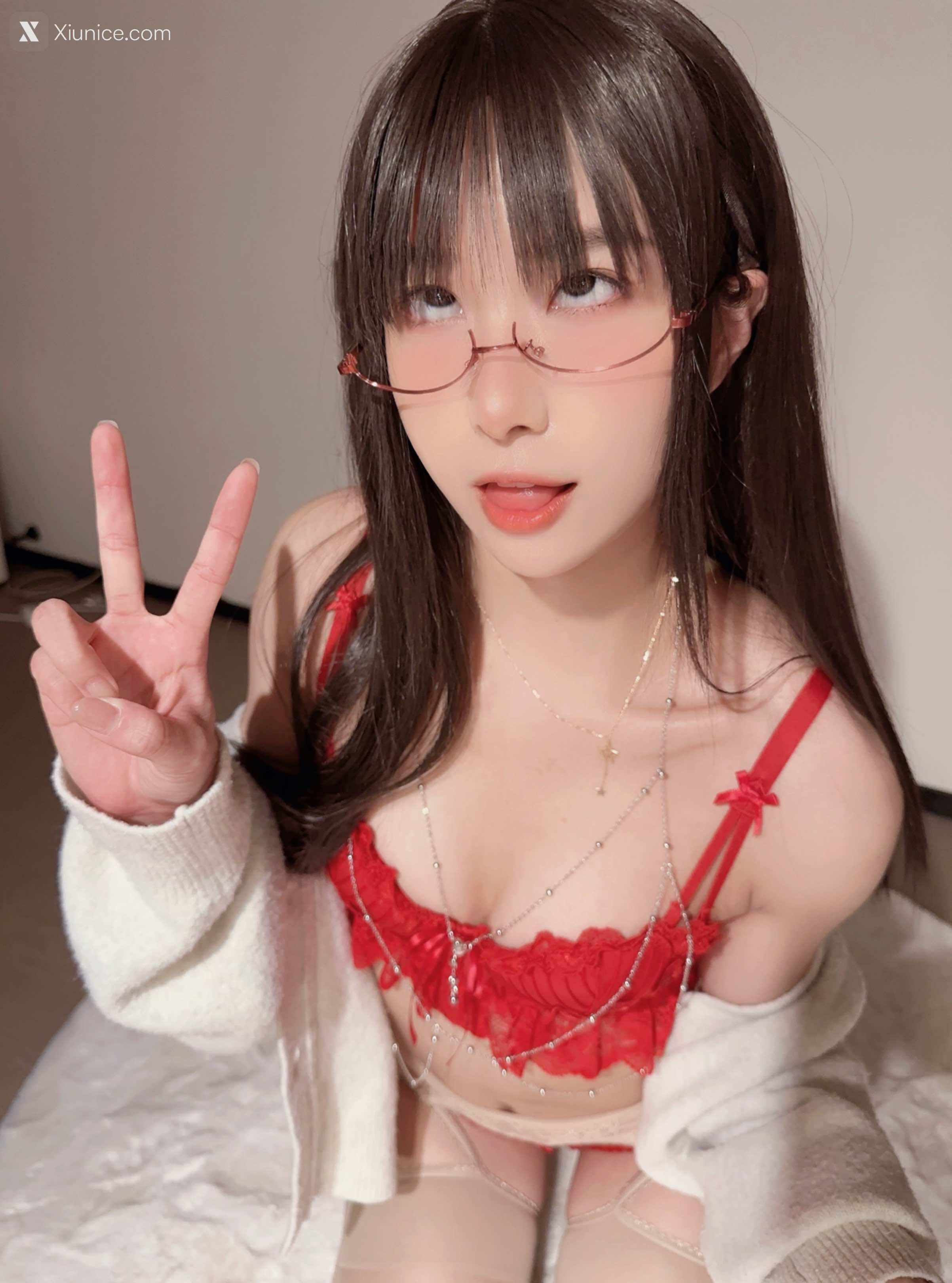 布丁大法 Pudding Dafa Xiunice.com 覆盆子眼镜娘 39