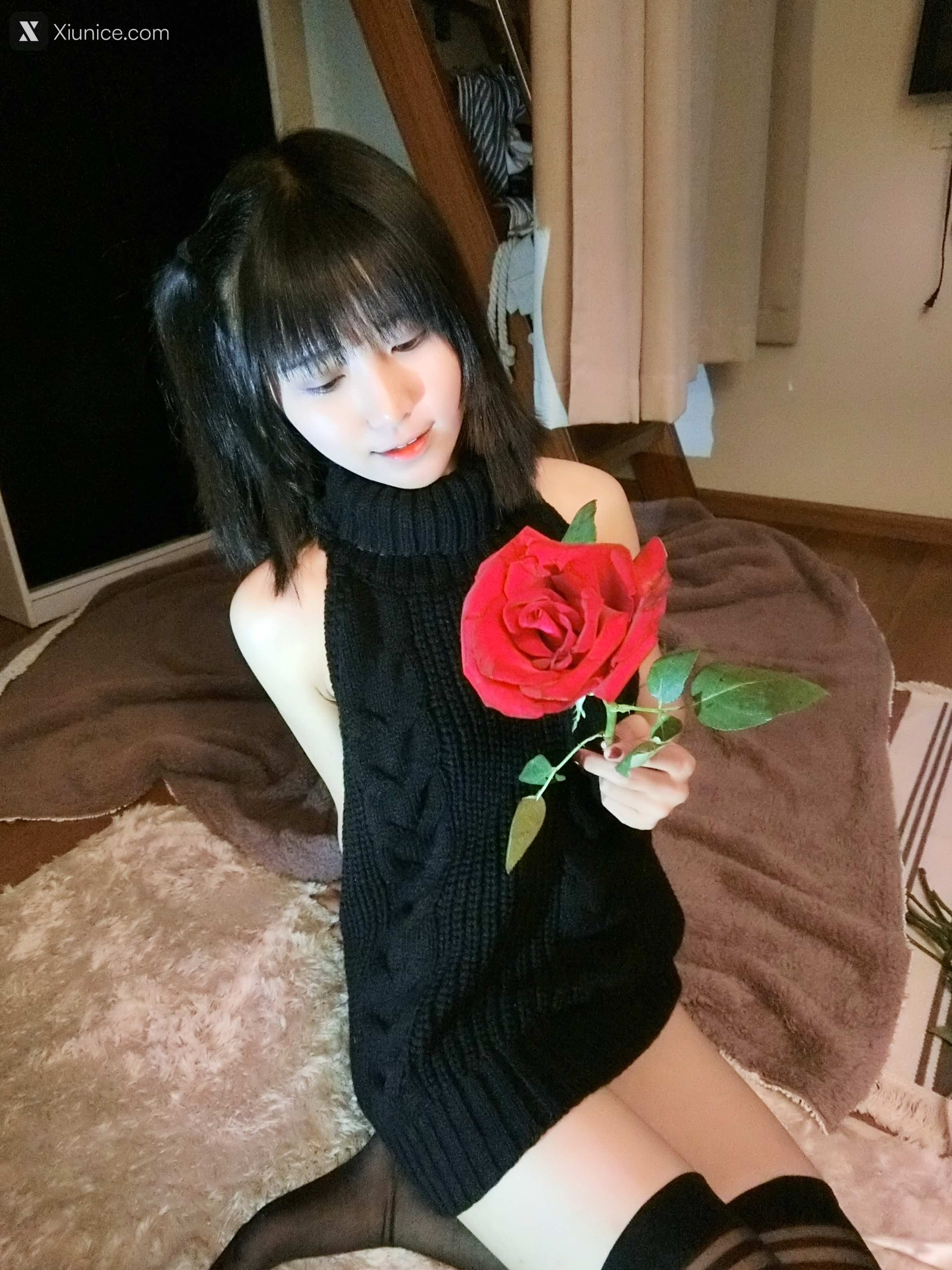 布丁大法 Pudding Dafa Xiunice.com VIP图包之毛衣黑丝无修正原版 21