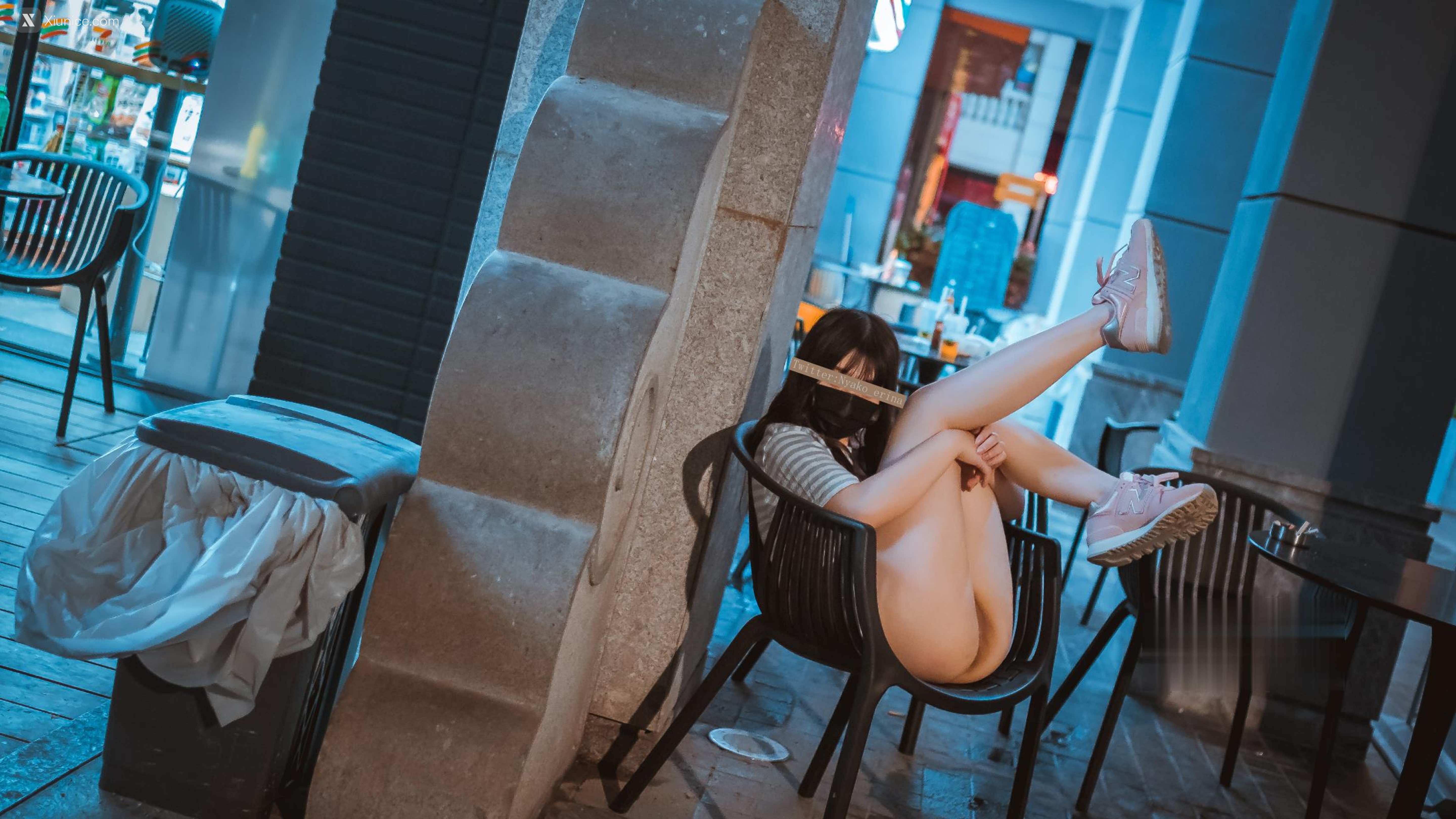 有喵酱 夜晚户外露出 40