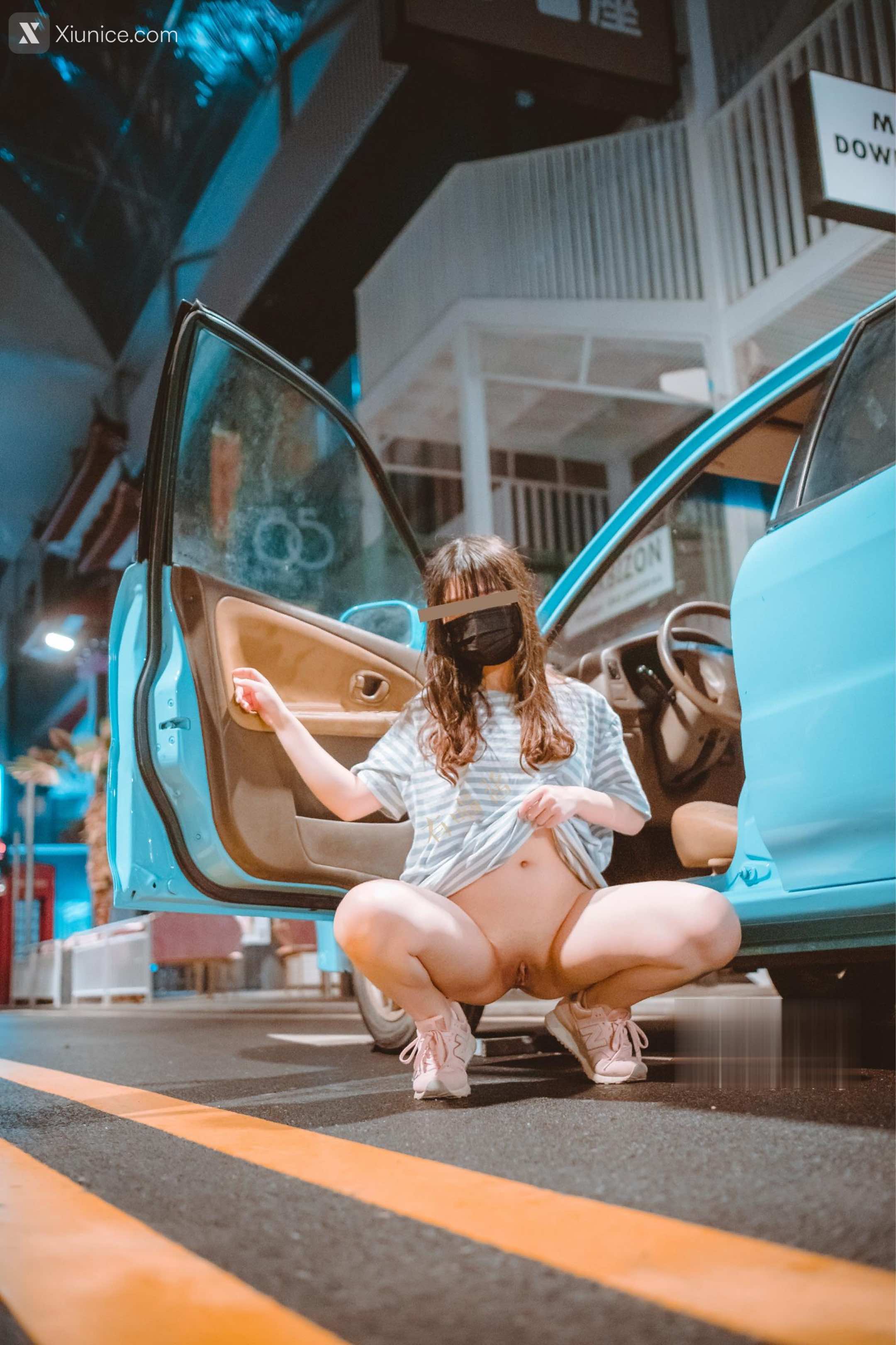 有喵酱 夜晚户外露出 80