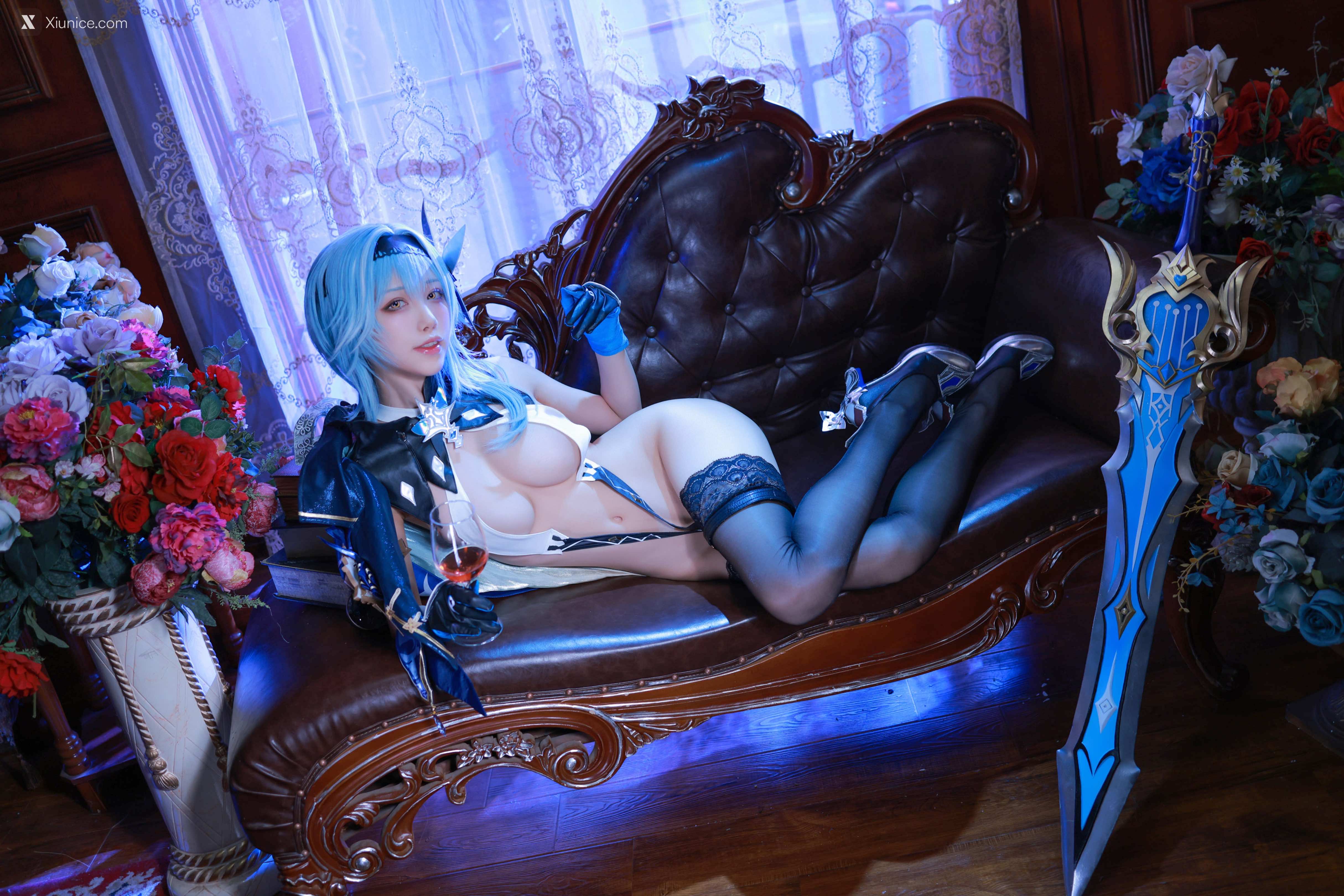 Aqua 原神 优菈性感装 17