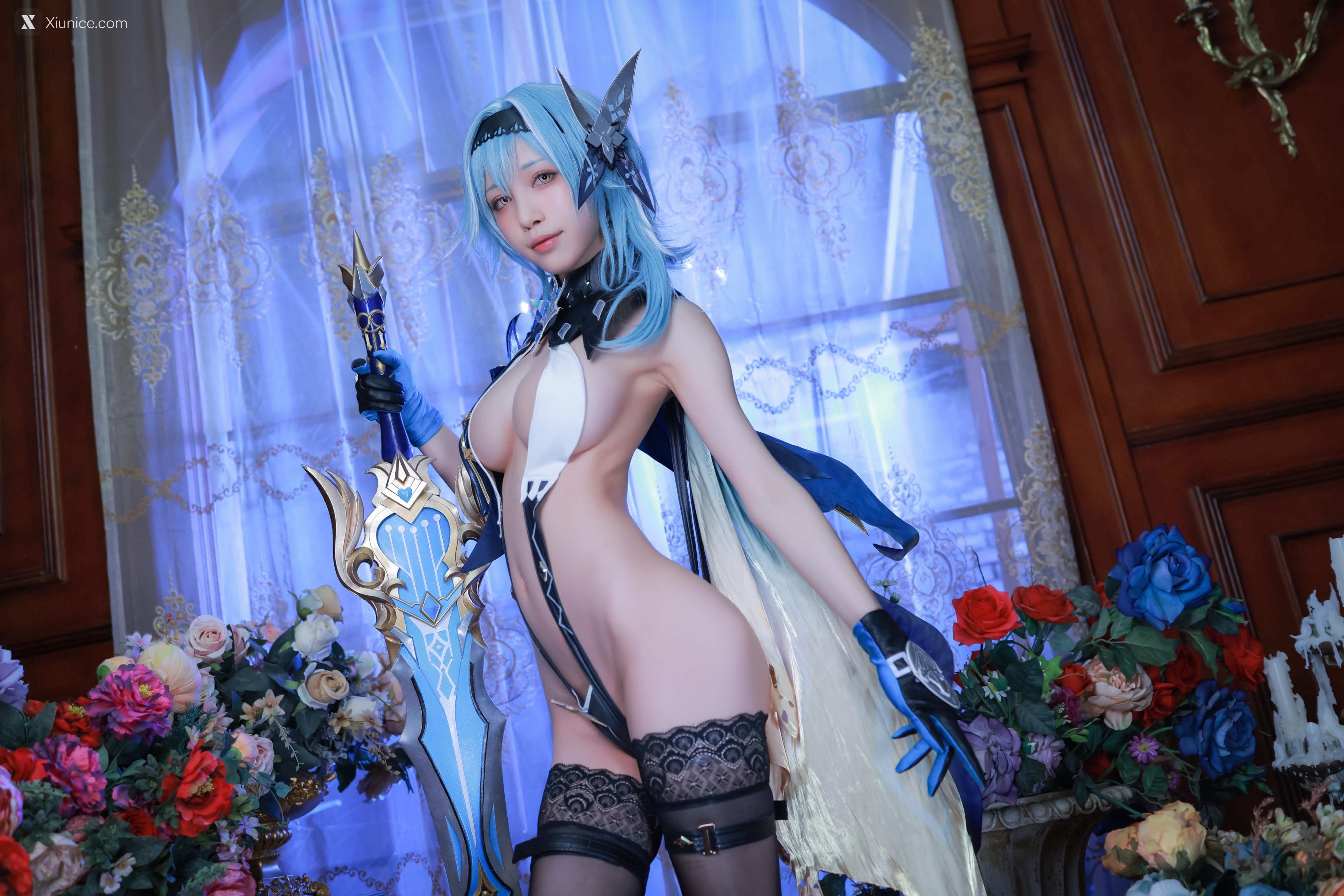 Aqua 原神 优菈性感装 9