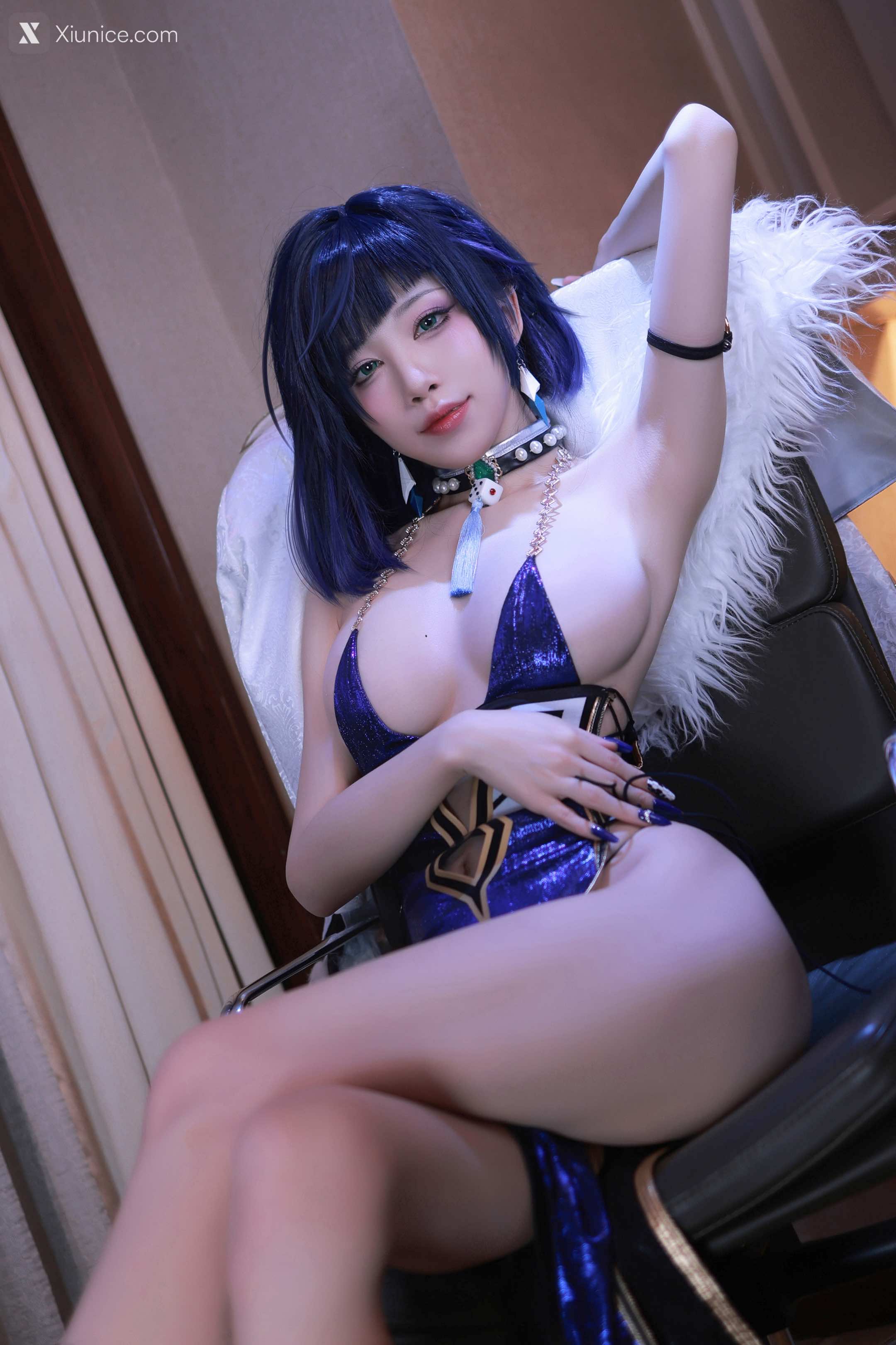 Aqua 夜阑同人礼服+自拍 26