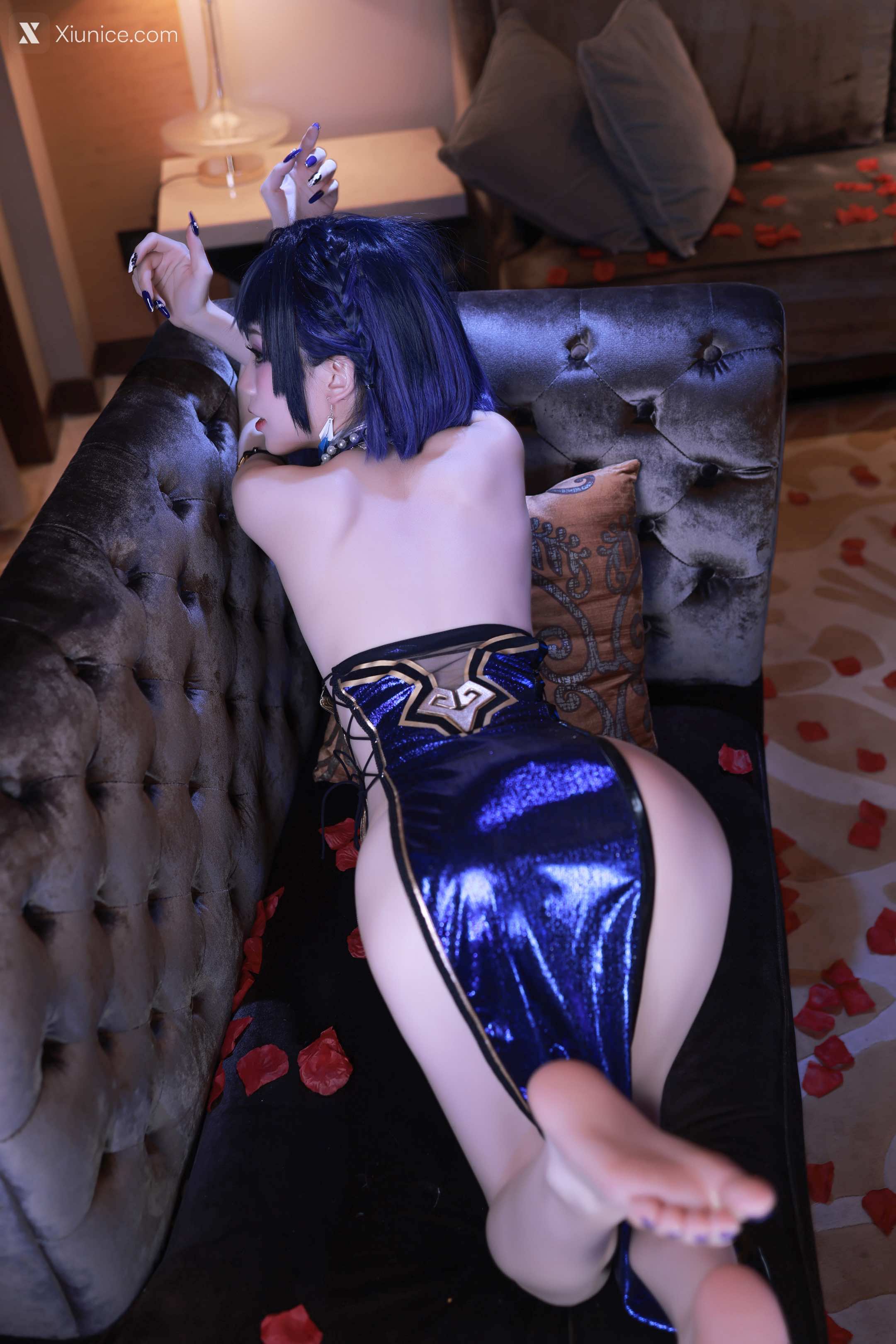 Aqua 夜阑同人礼服+自拍 4
