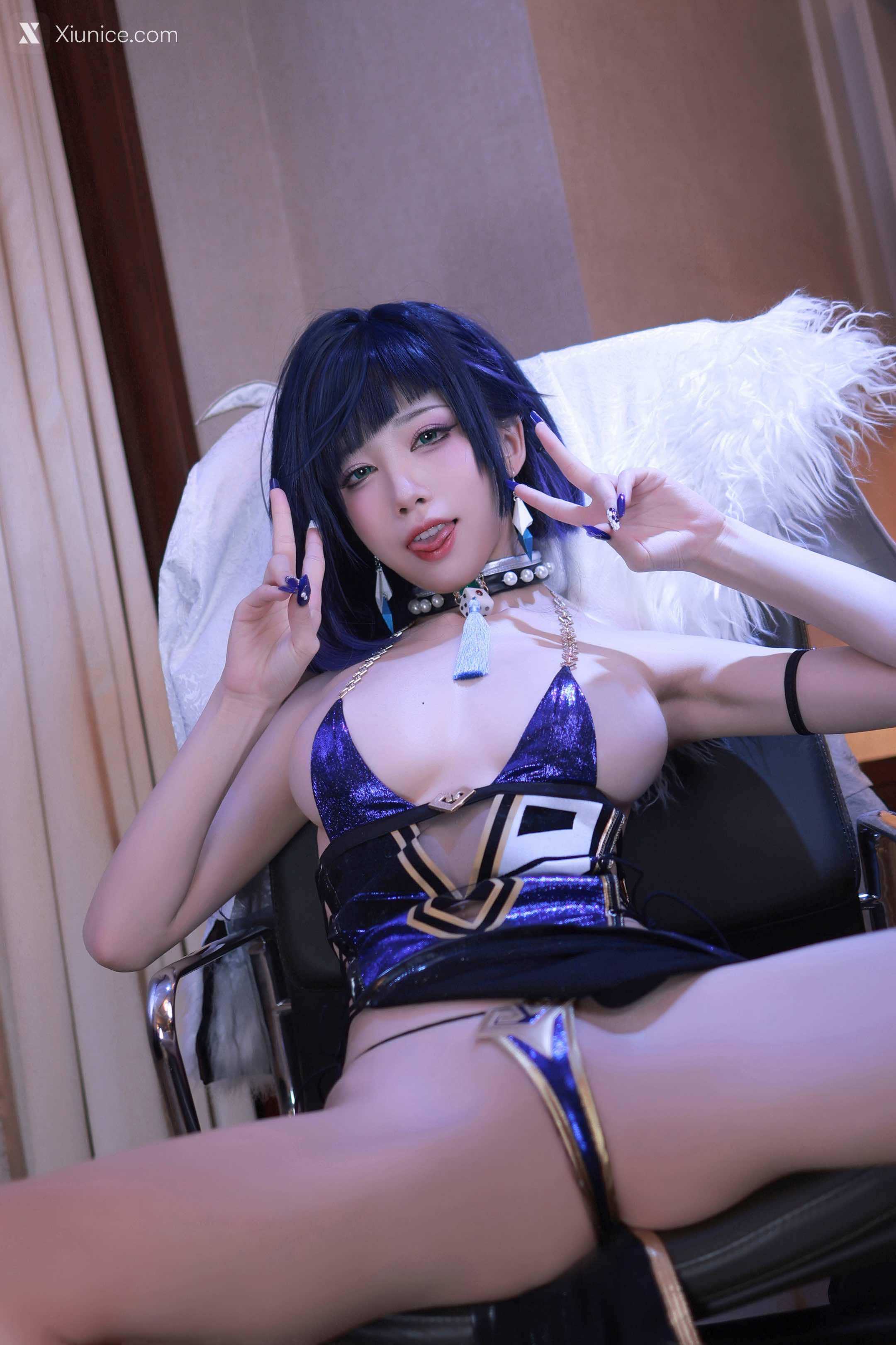 Aqua 夜阑同人礼服+自拍 59