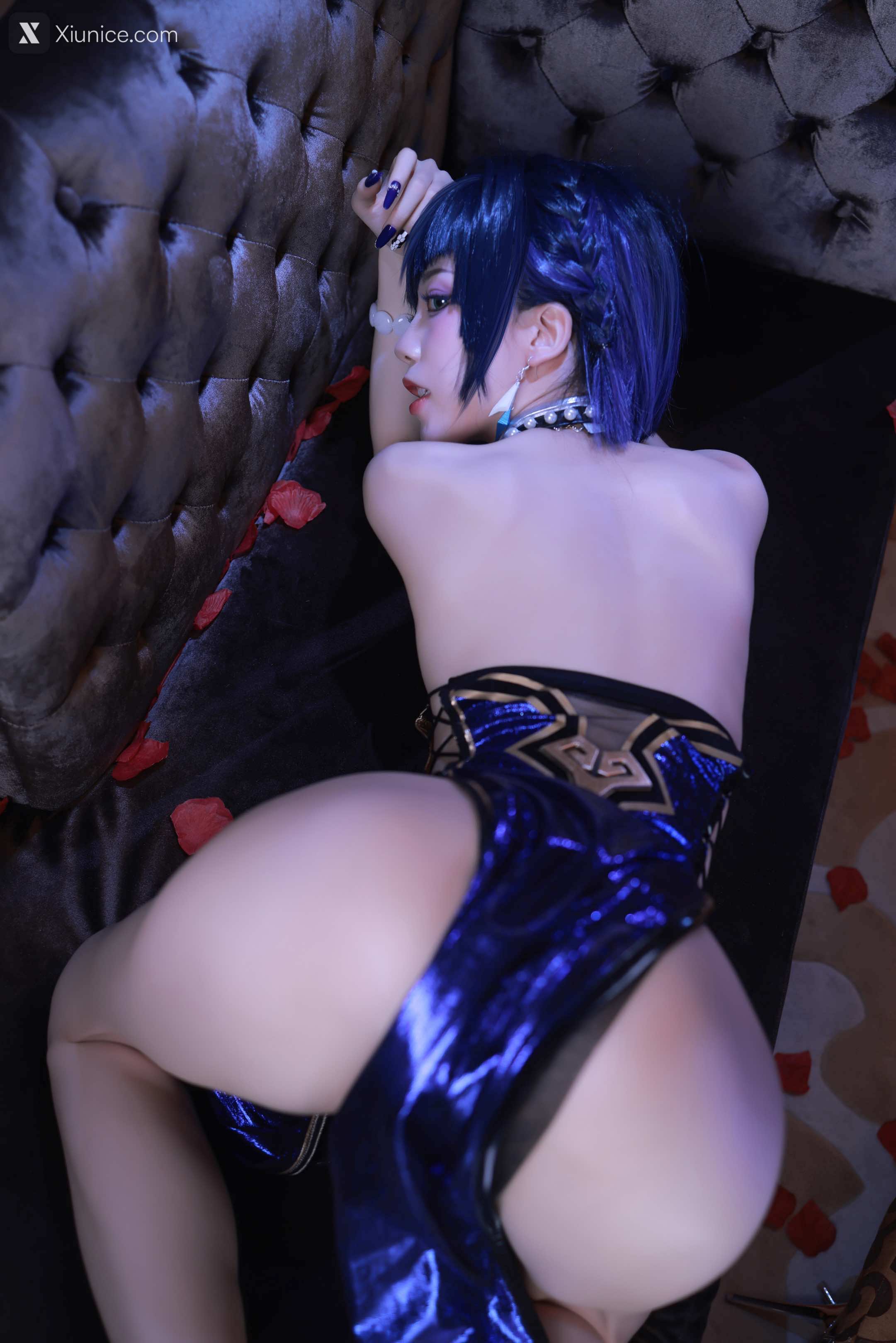 Aqua 夜阑同人礼服+自拍 8