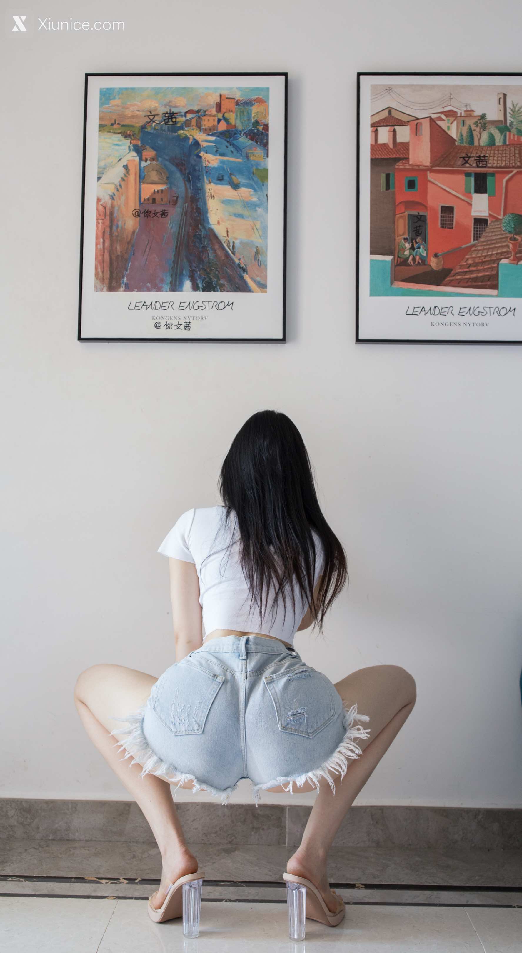 Cool文茜 牛仔短裤 1
