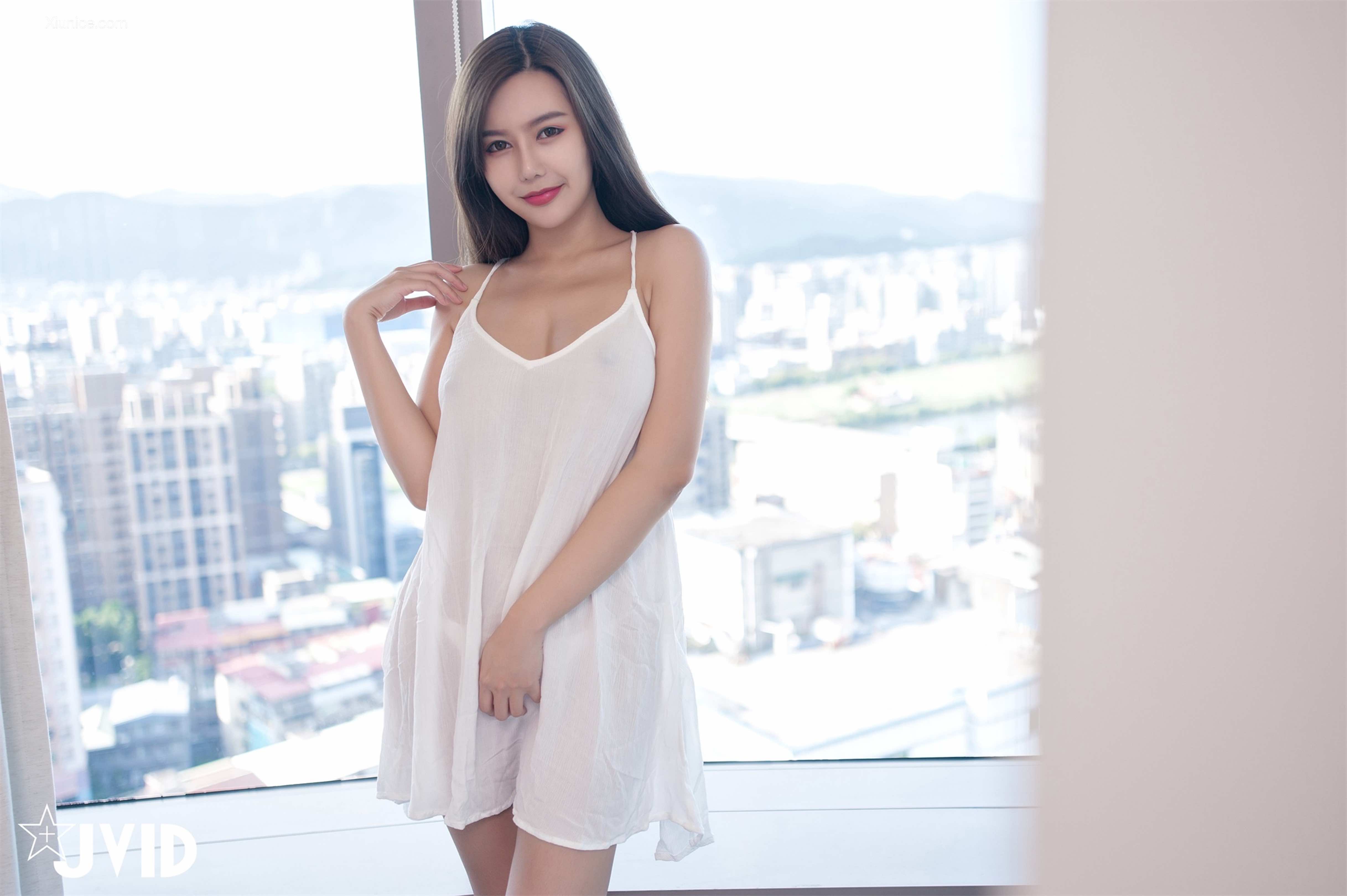JVID 木木森 梦幻般的美巨乳 私服着衣激凸诱惑 全裸湿身 景观高楼内的裸体 38