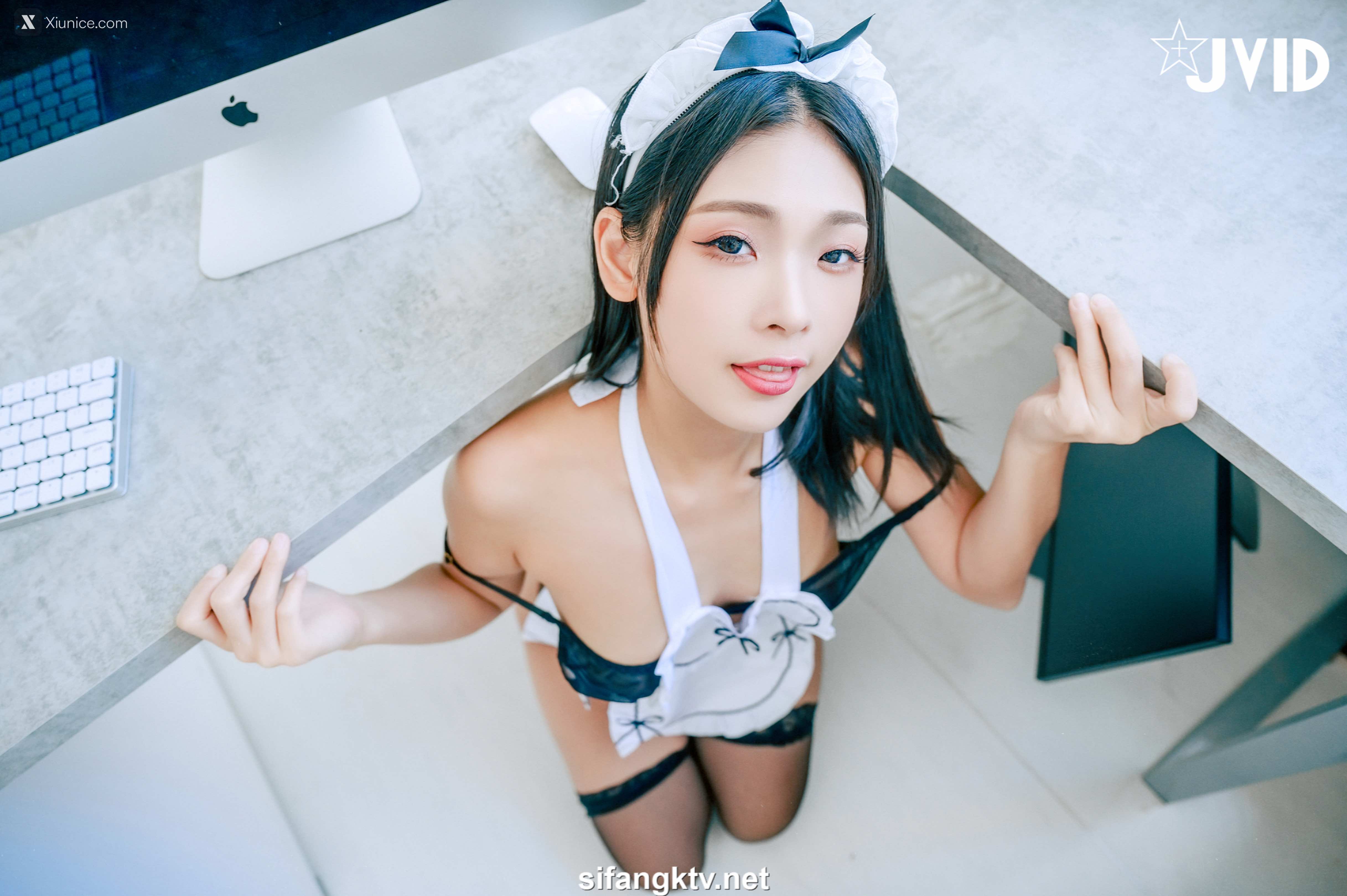 JVID 露露咪 露露咪淫蕩小女僕 露露咪の特別服務 幫主人足交到射了 粉嫩美乳美鮑 39