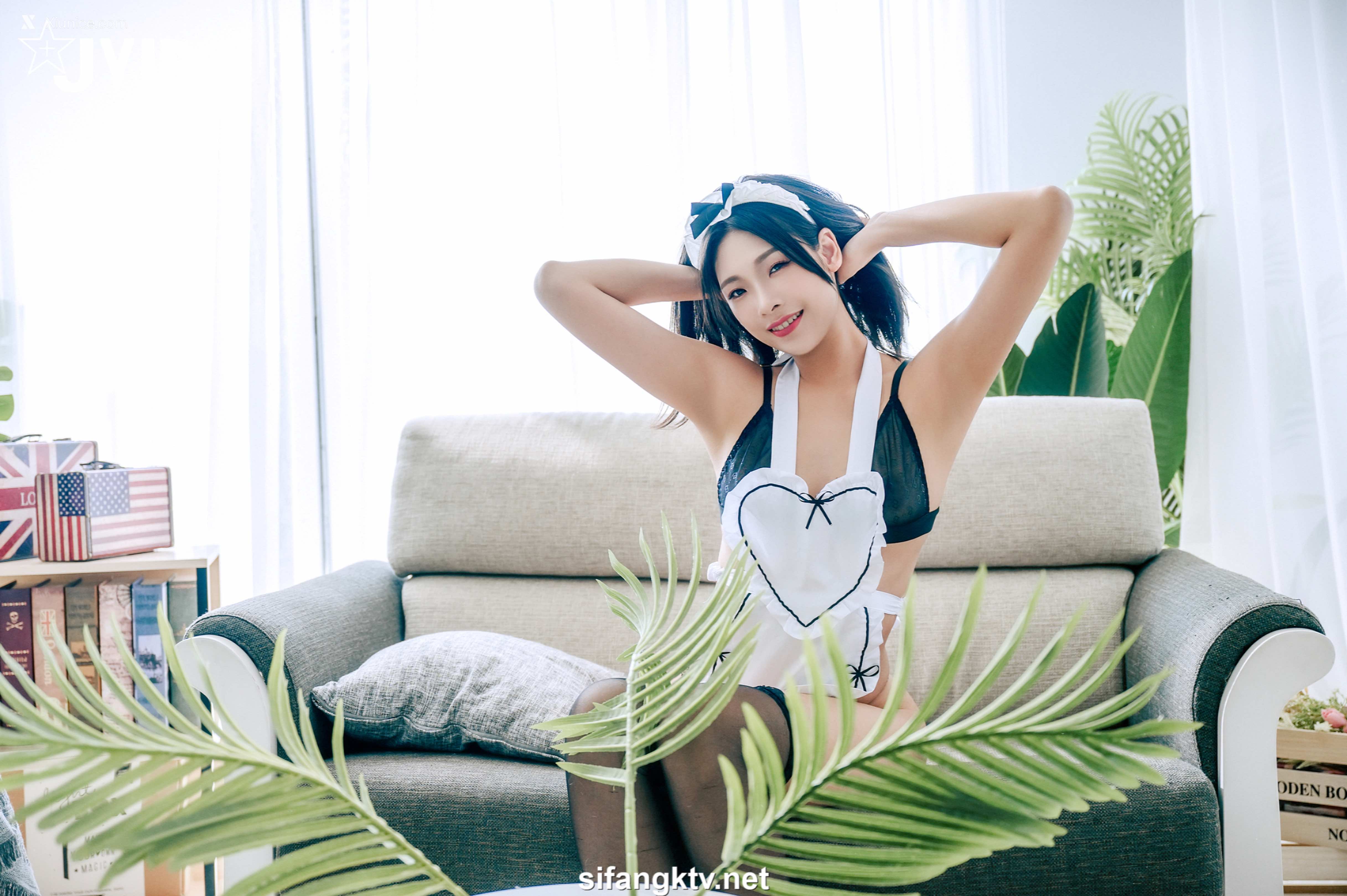 JVID 露露咪 露露咪淫蕩小女僕 露露咪の特別服務 幫主人足交到射了 粉嫩美乳美鮑 73