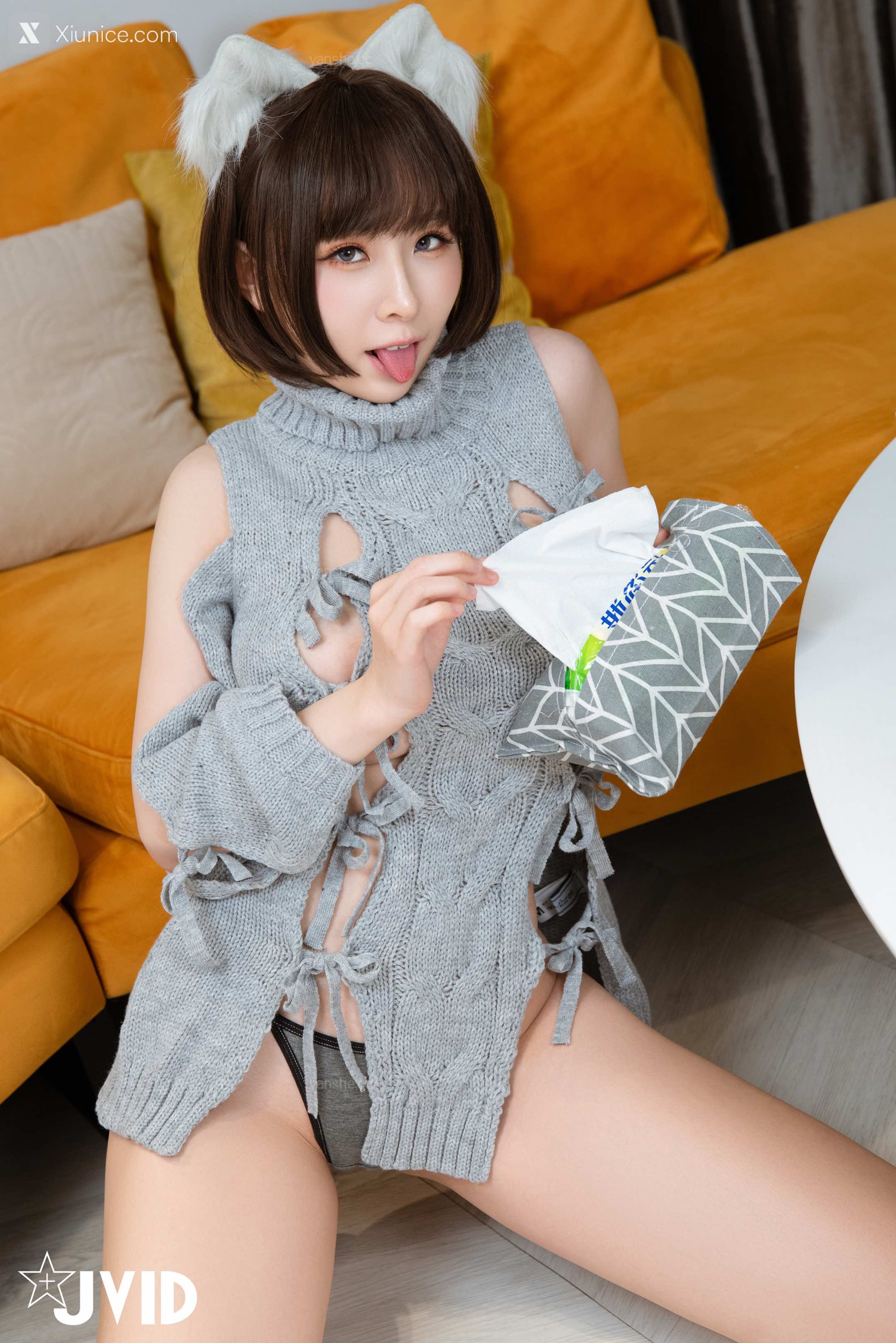 JVID 黎菲兒 《元宇宙》 巨乳女仆，挑逗版 10