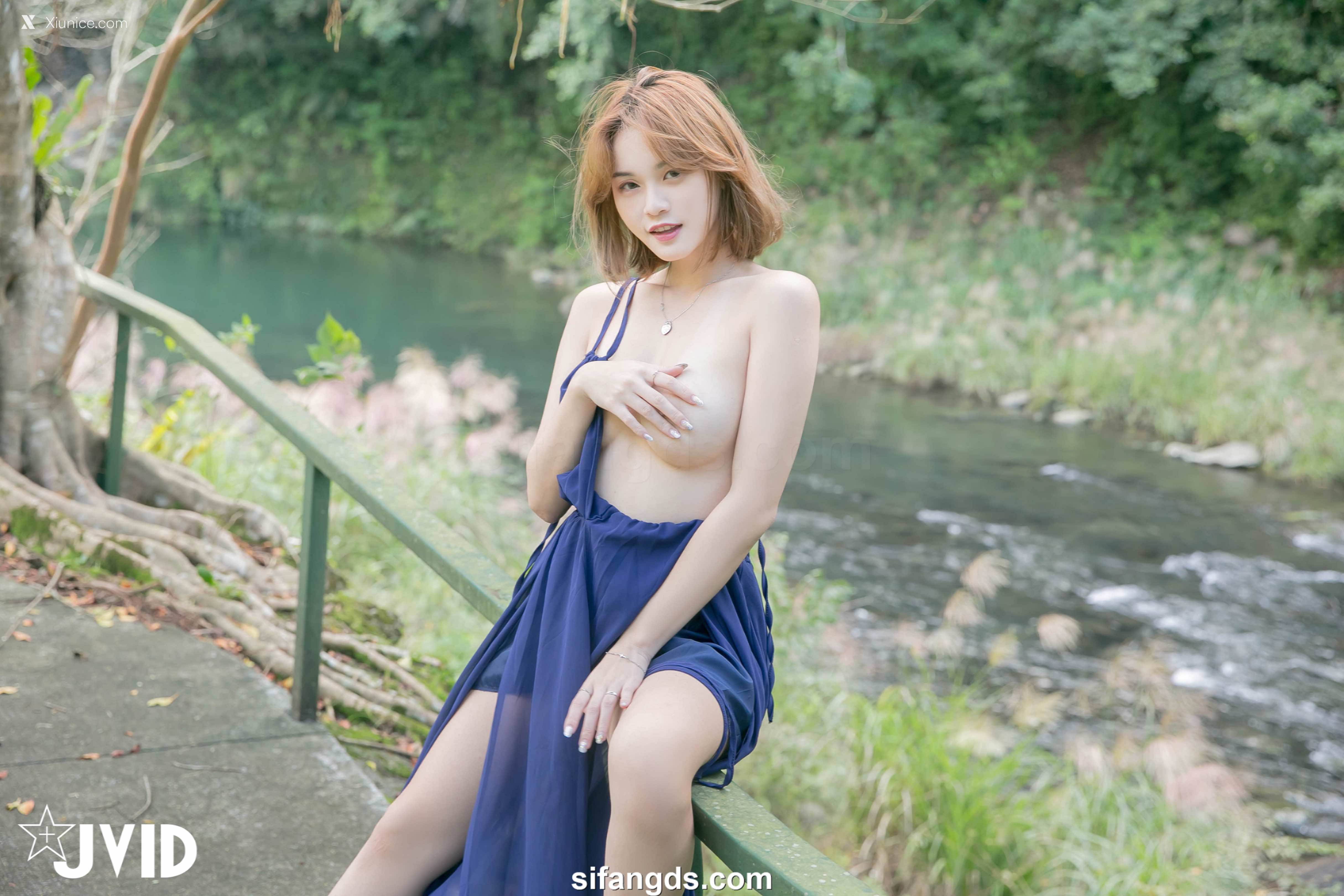 JVID Li Yan (黎妍) 黎妍居然沒穿內衣！外拍禮服變成了滿點超恥露出 65