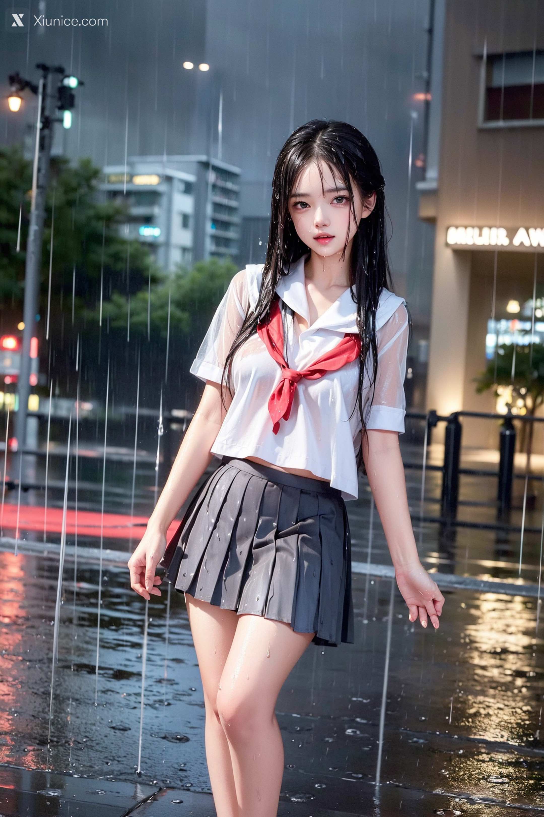 Pixiv.雨中少女 27