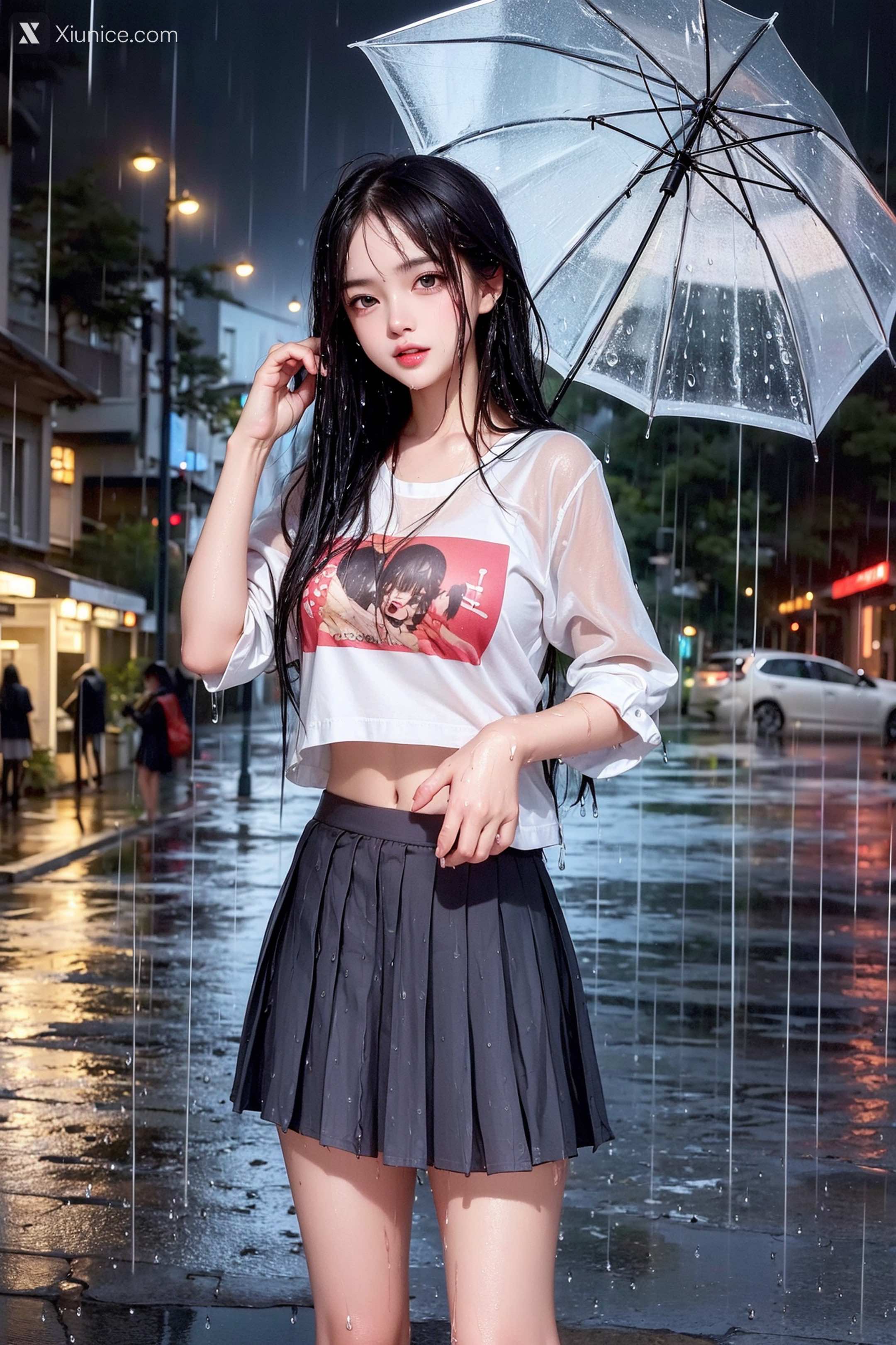 Pixiv.雨中少女 29