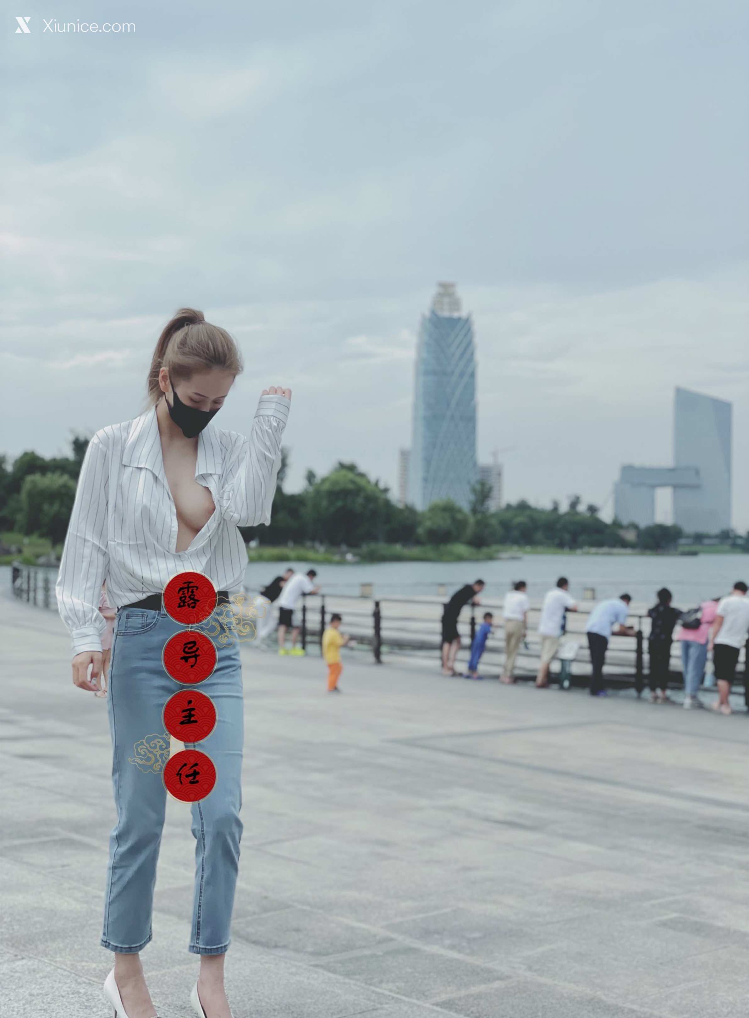 ShuangXi8018 各种户外人前露出，超市露着车灯大方走路 105