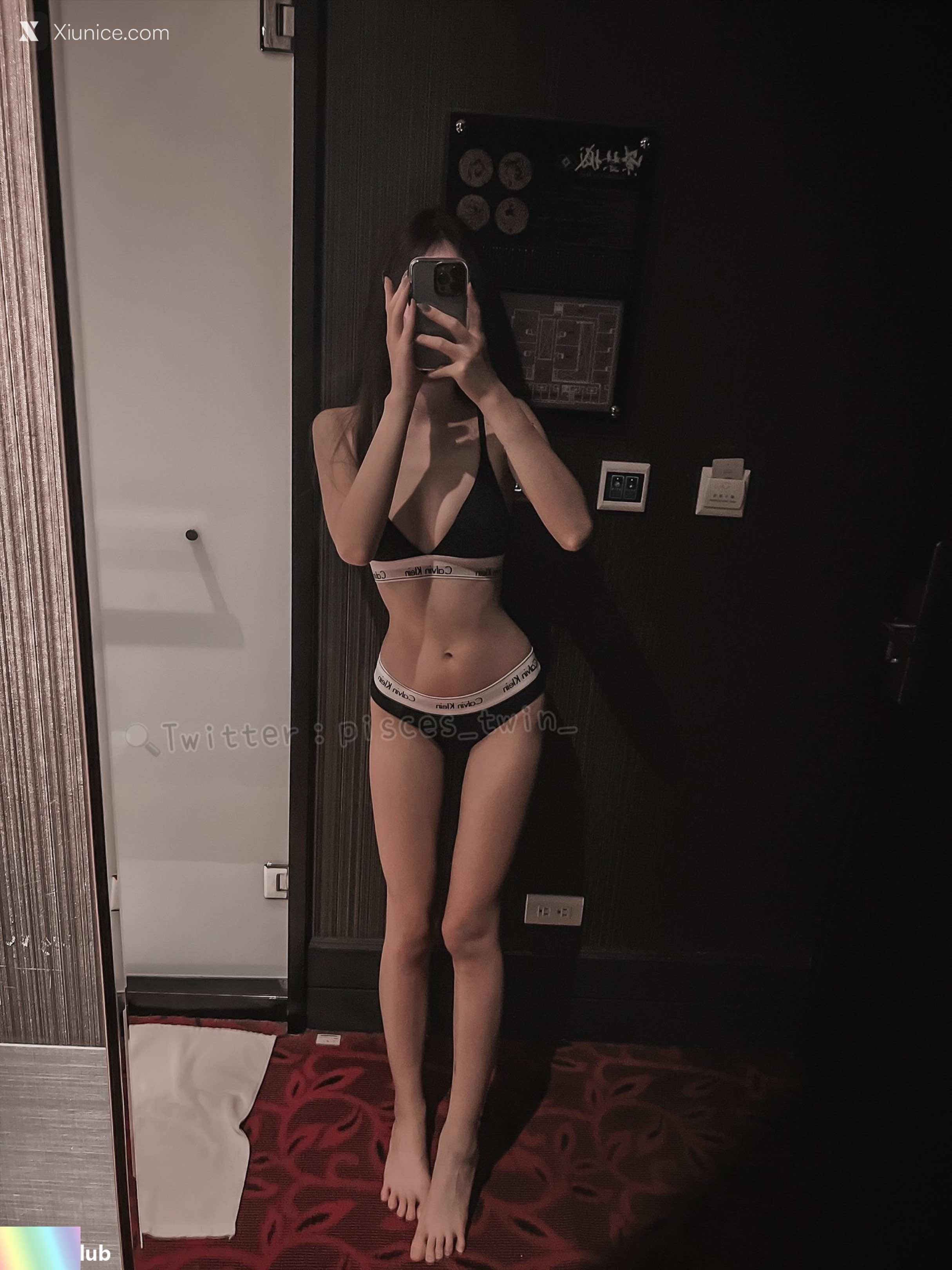 TWIN 才发现原来自己高潮的时候脚趾头会折起来了 反差白虎母狗人前露出调教 121