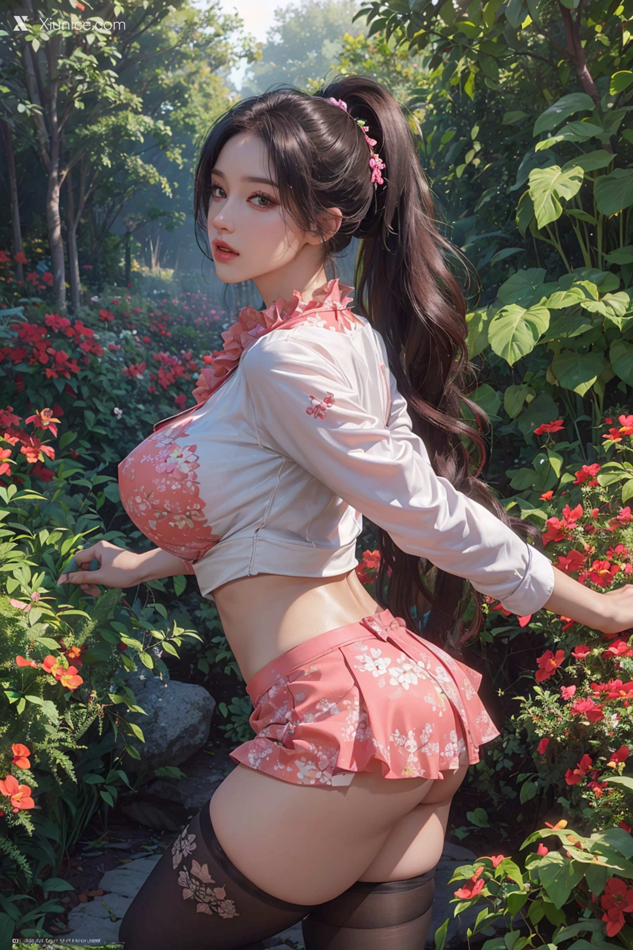 WAIFU8部作品合集 Flower Print 17