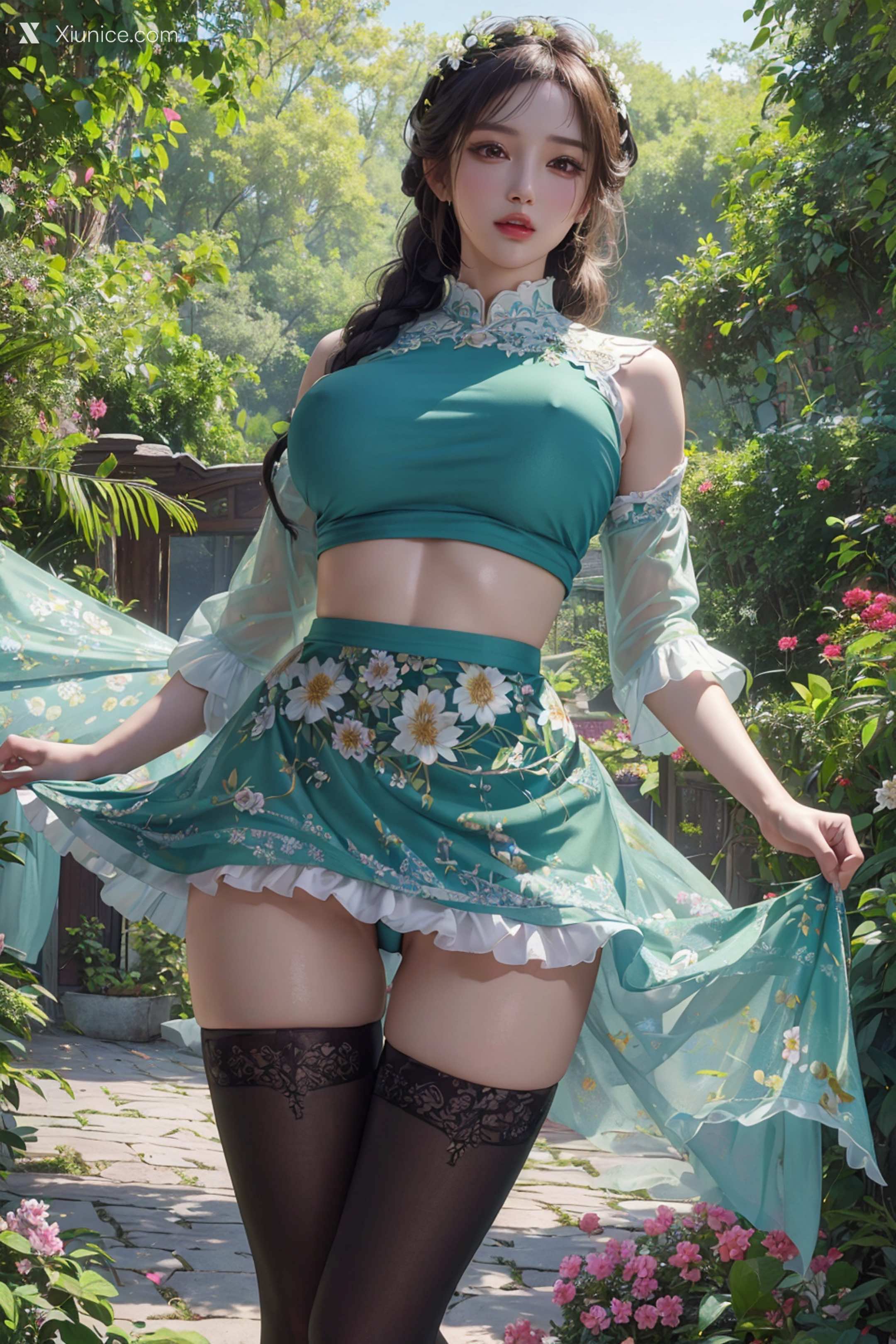 WAIFU8部作品合集 Flower Print 18