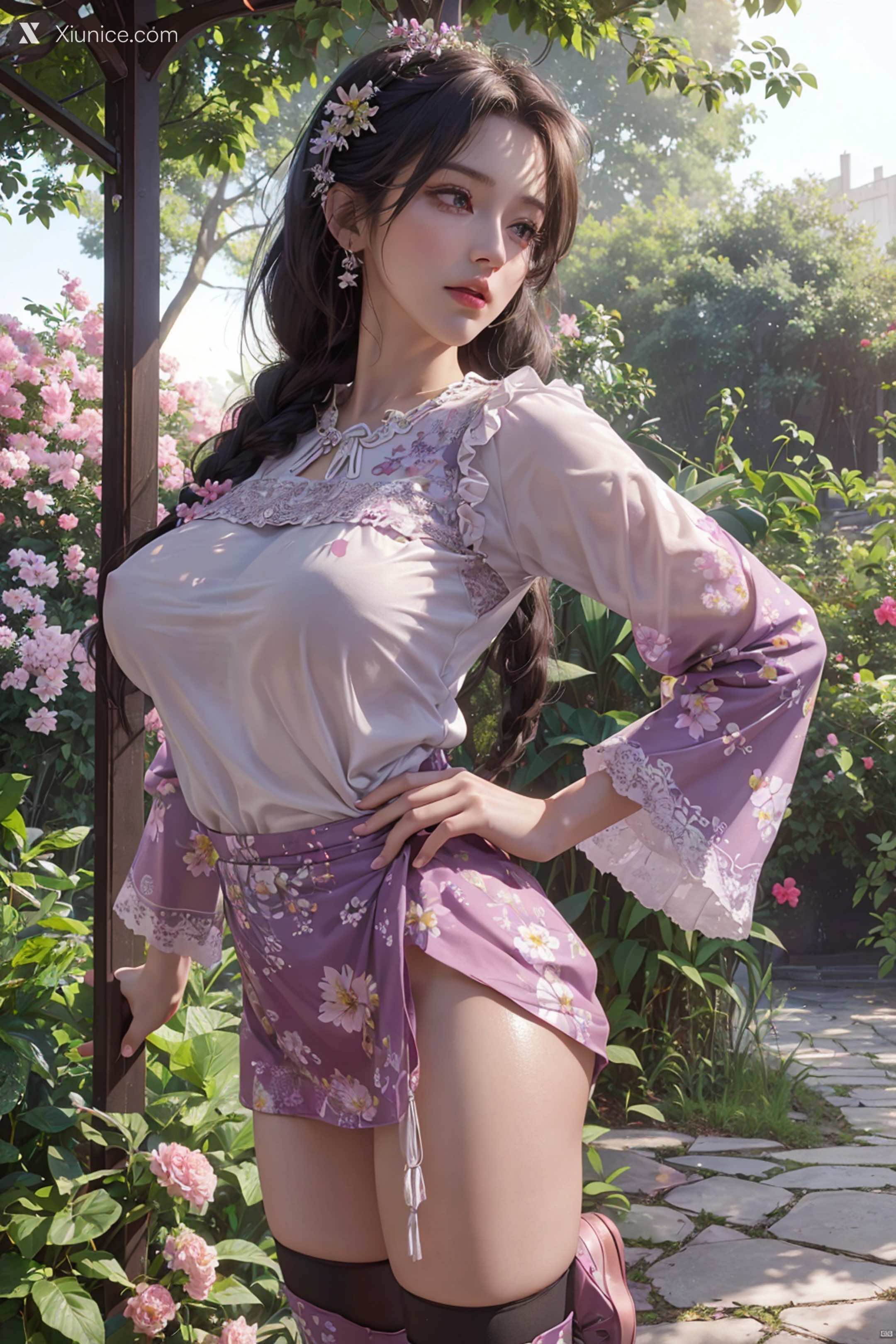 WAIFU8部作品合集 Flower Print 32