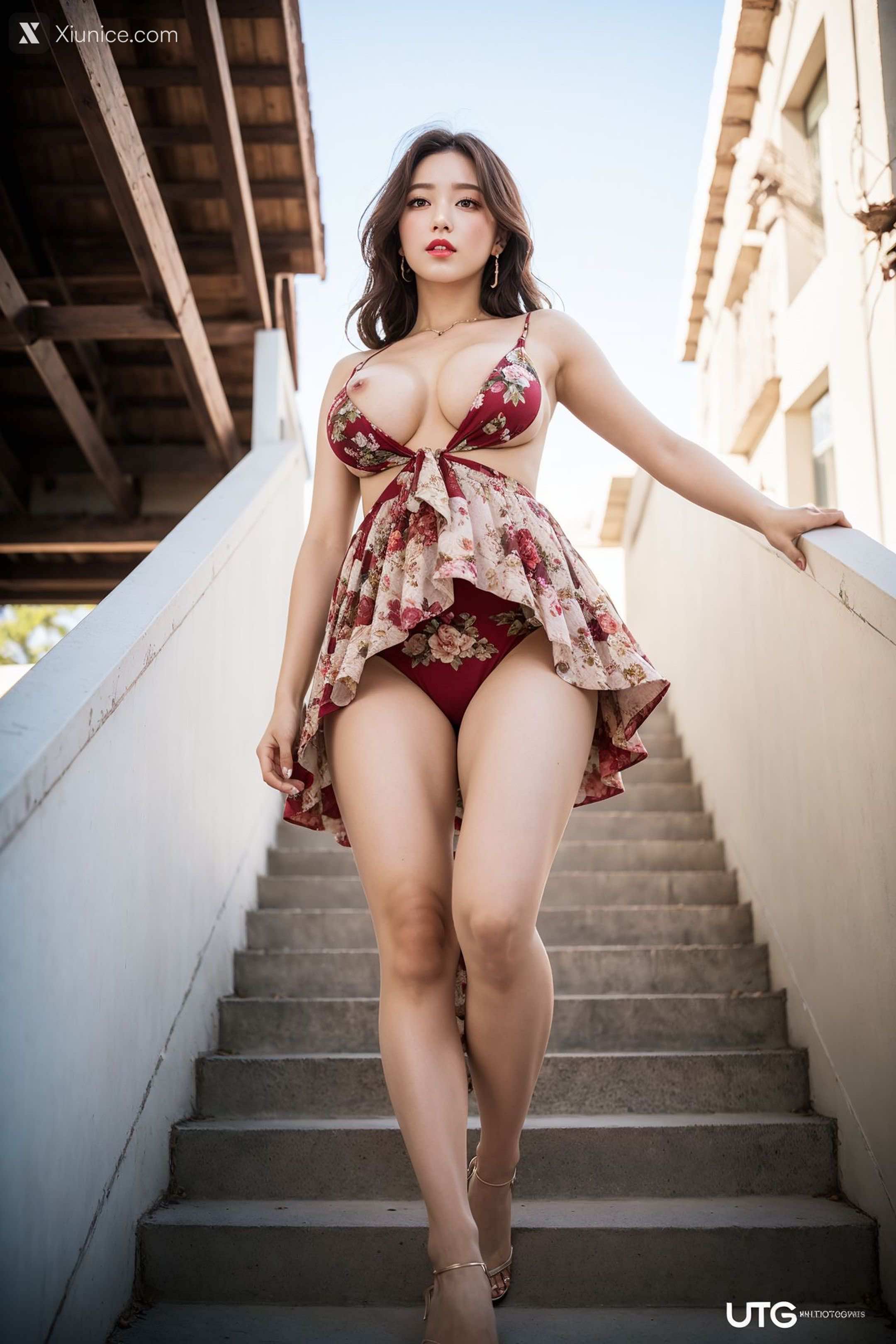Kaiysx作品 Sexy Floral Skirt 43