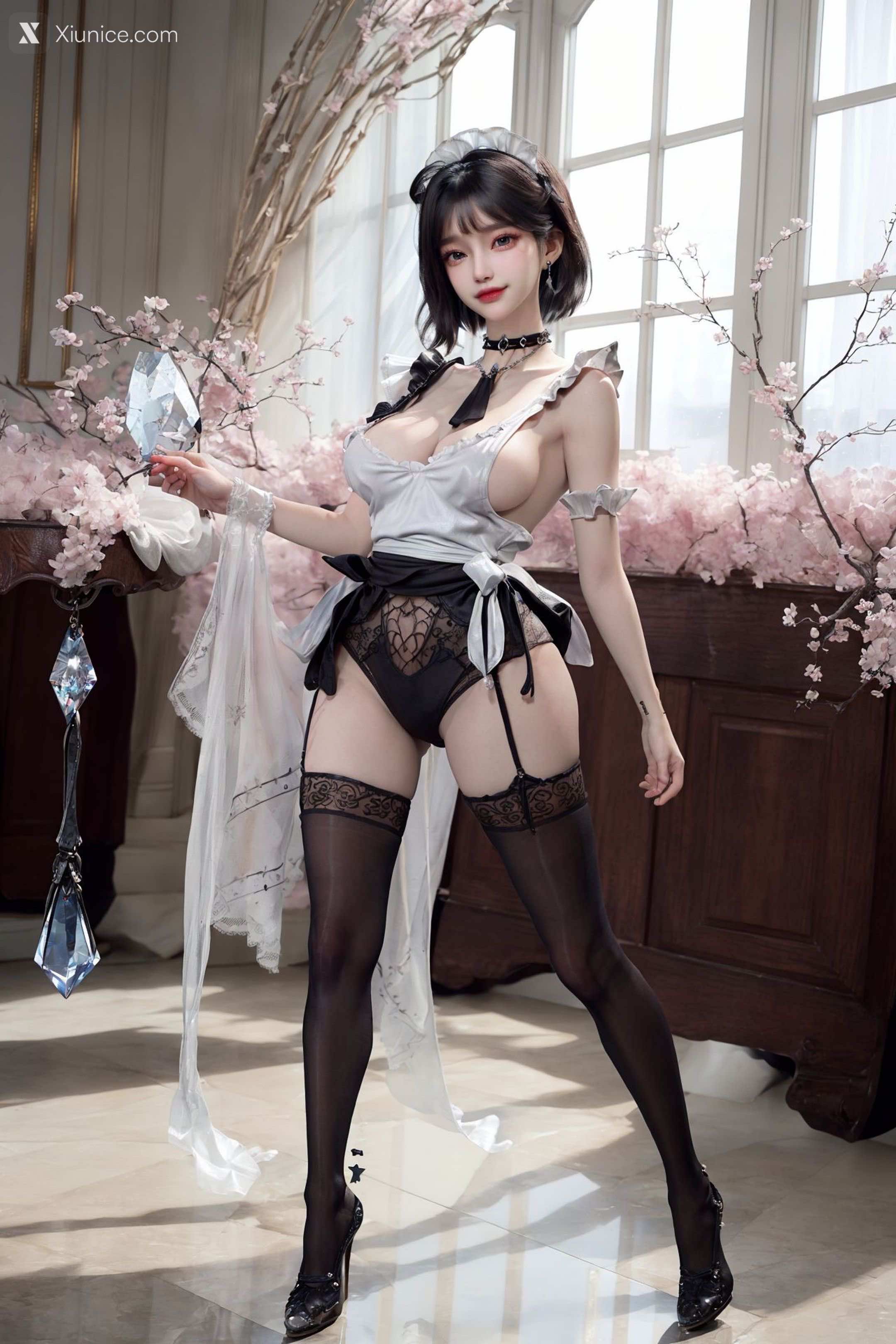 Kaiysx作品 Snow Black Stockings 34