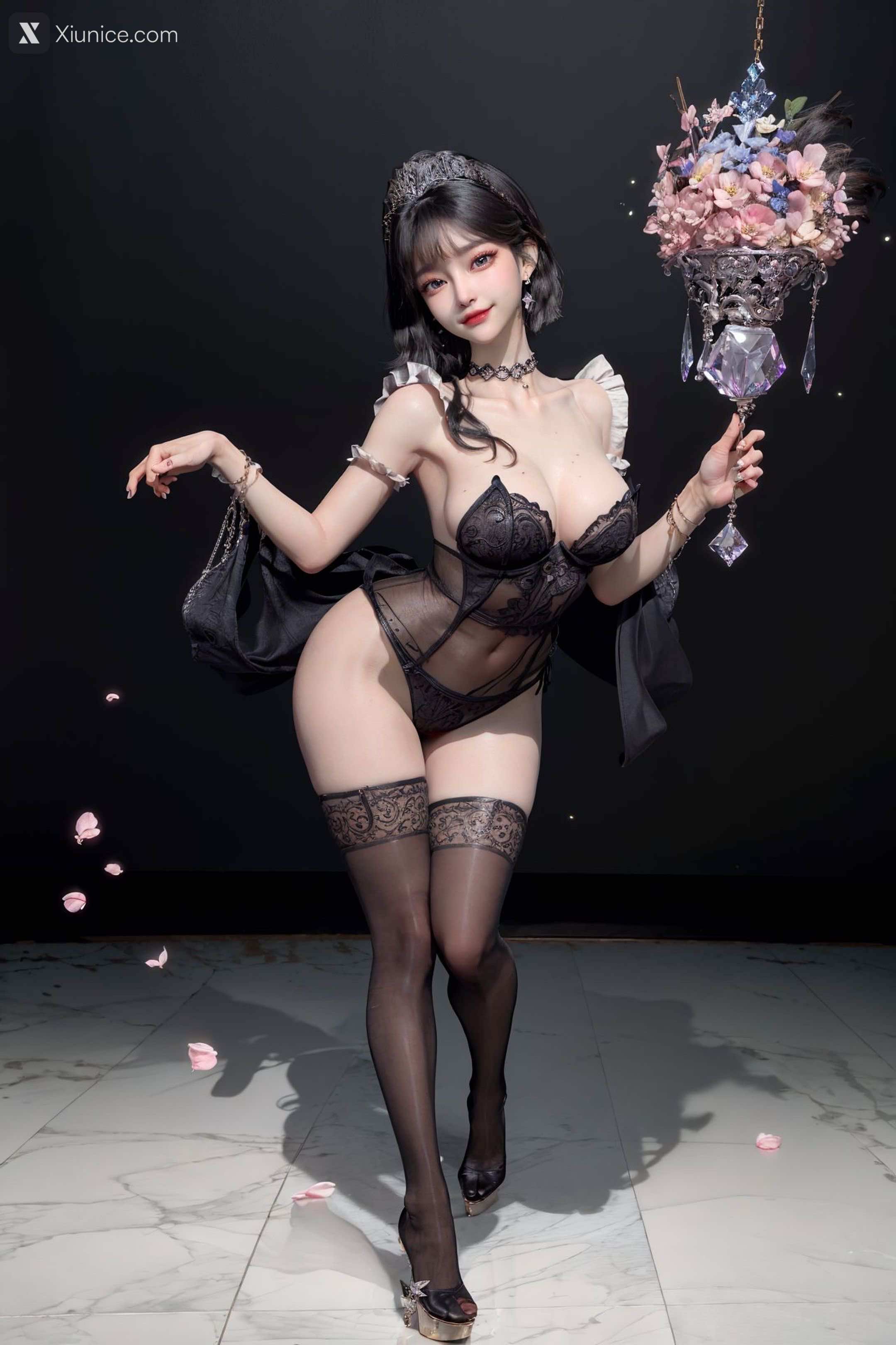 Kaiysx作品 Snow Black Stockings 35
