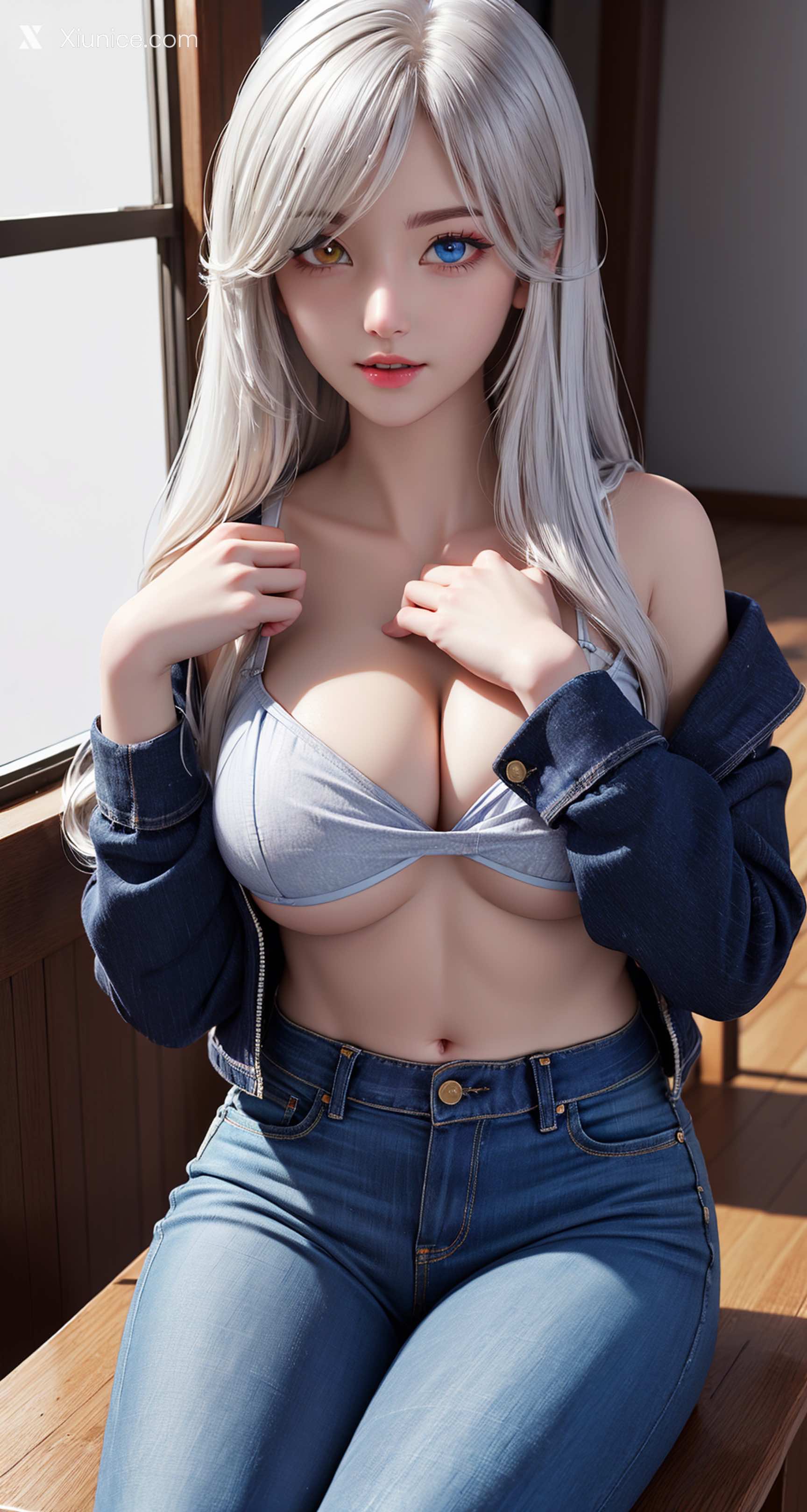 AI Girl Xiunice.com 从红月开始 十七妹妹 十七妹妹 卧室写真 23