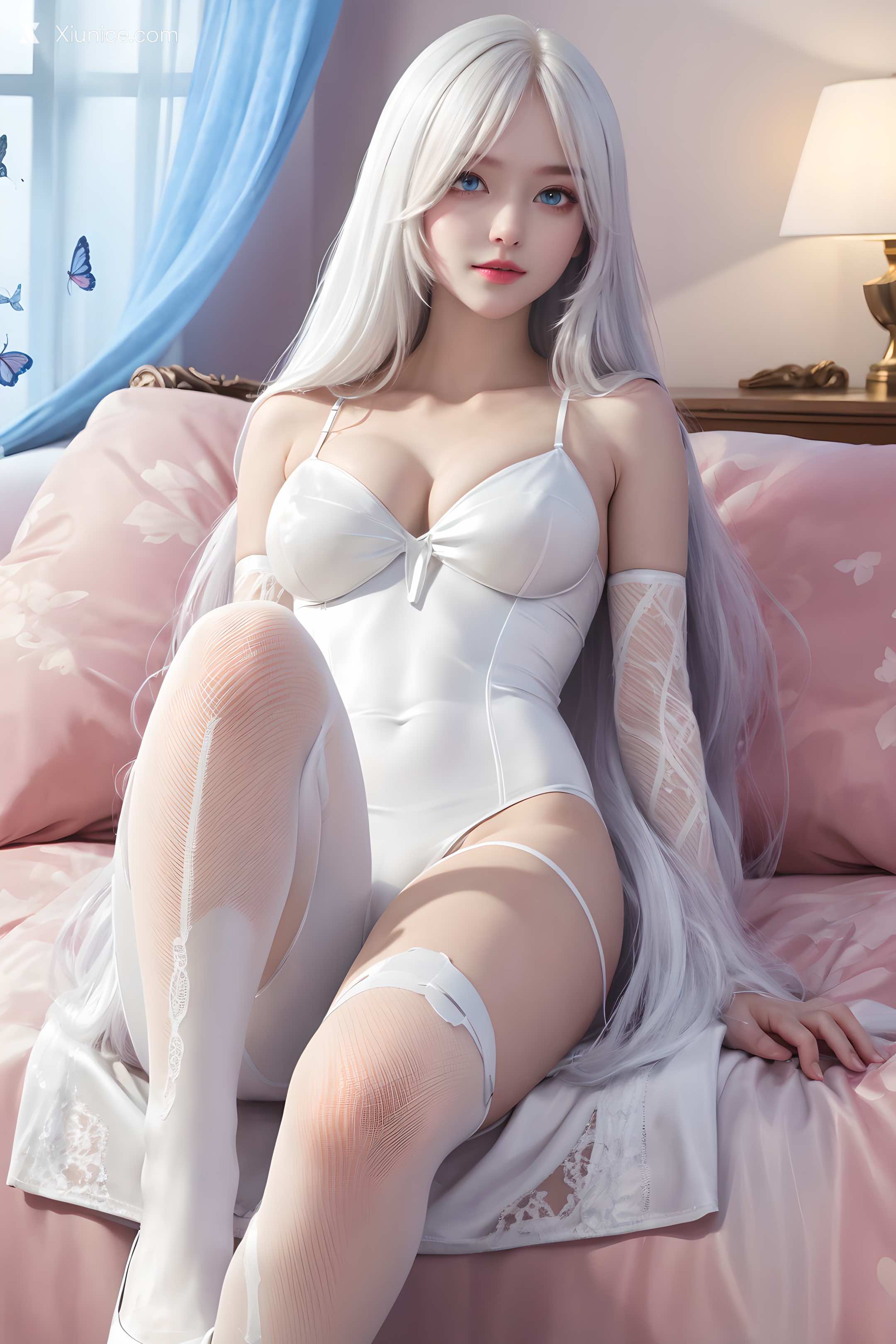 AI Girl Xiunice.com 从红月开始 十七妹妹 十七 白丝 3