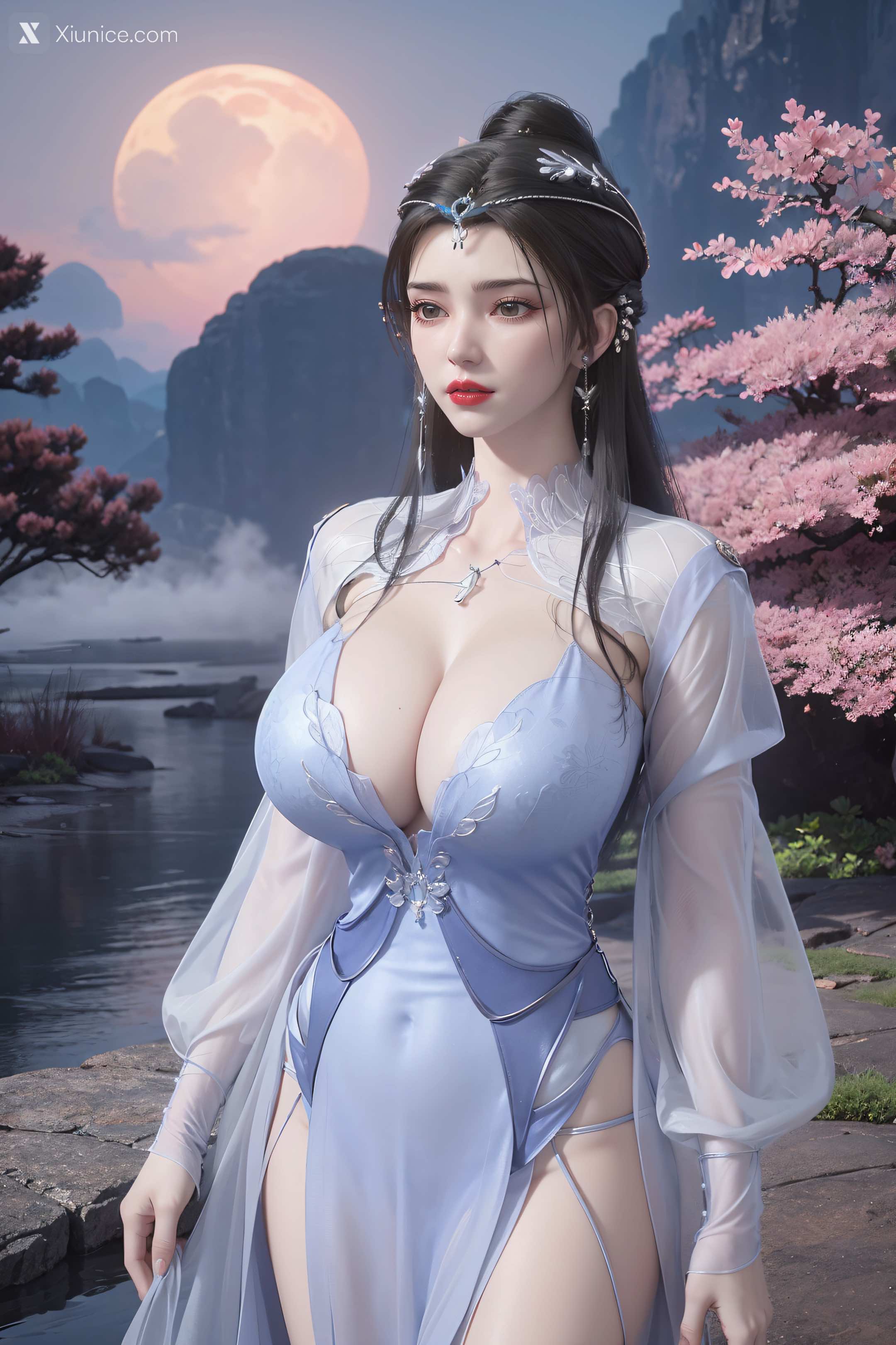 AI Girl Xiunice.com 仙逆 李慕婉 李慕婉 薄纱 25