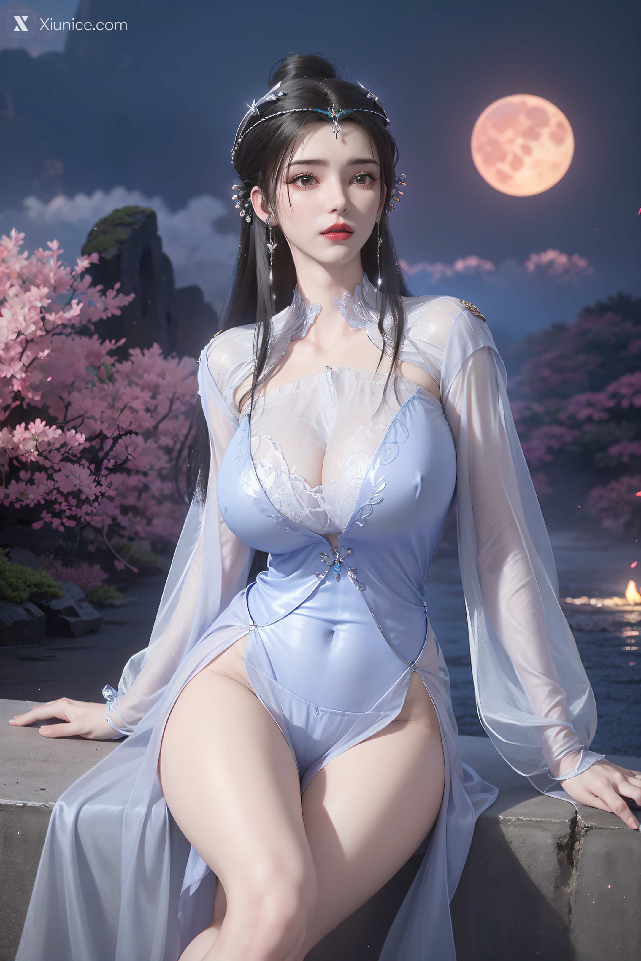 AI Girl Xiunice.com 仙逆 李慕婉 李慕婉 薄纱 27