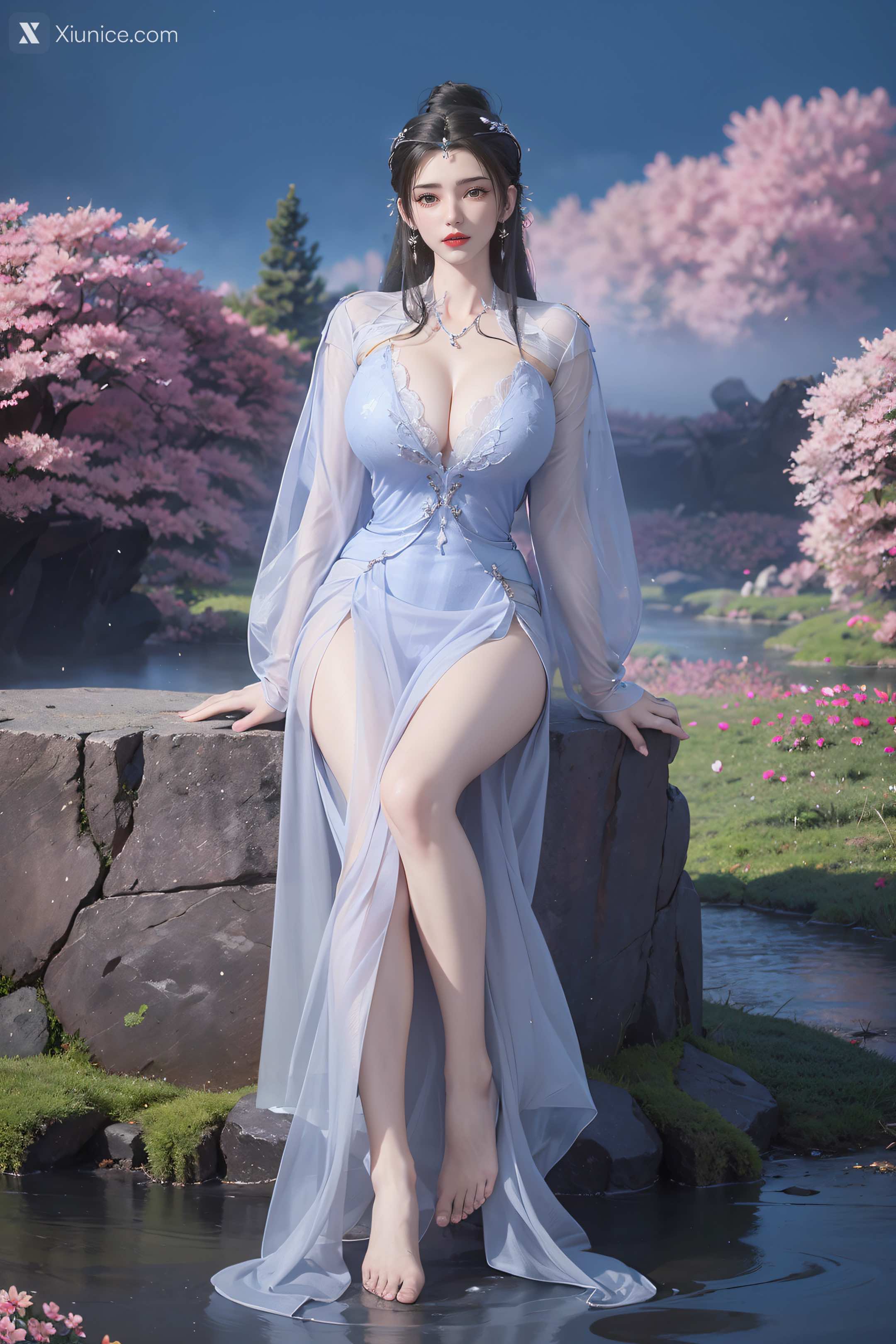 AI Girl Xiunice.com 仙逆 李慕婉 李慕婉 薄纱 44