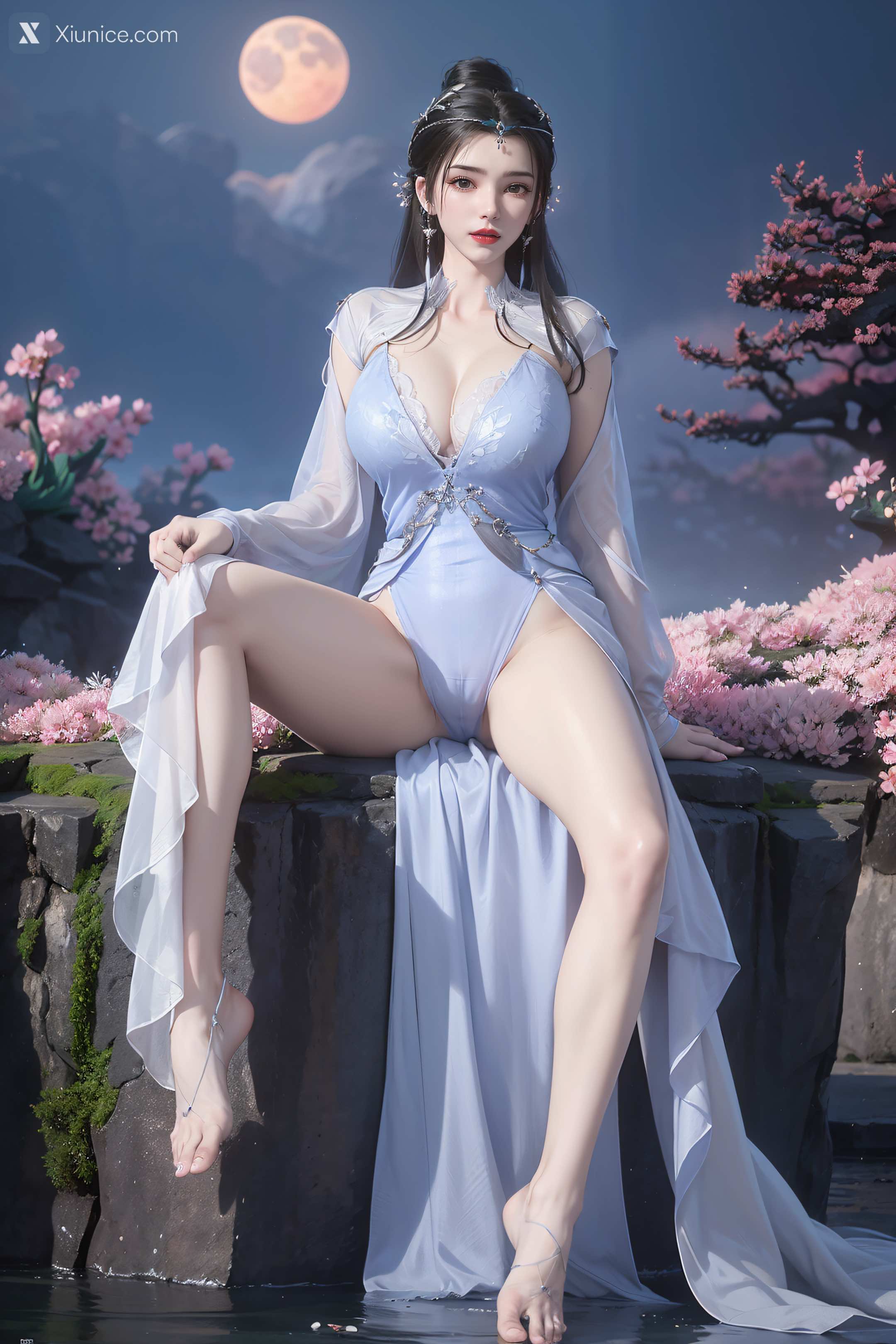 AI Girl Xiunice.com 仙逆 李慕婉 李慕婉 薄纱 45