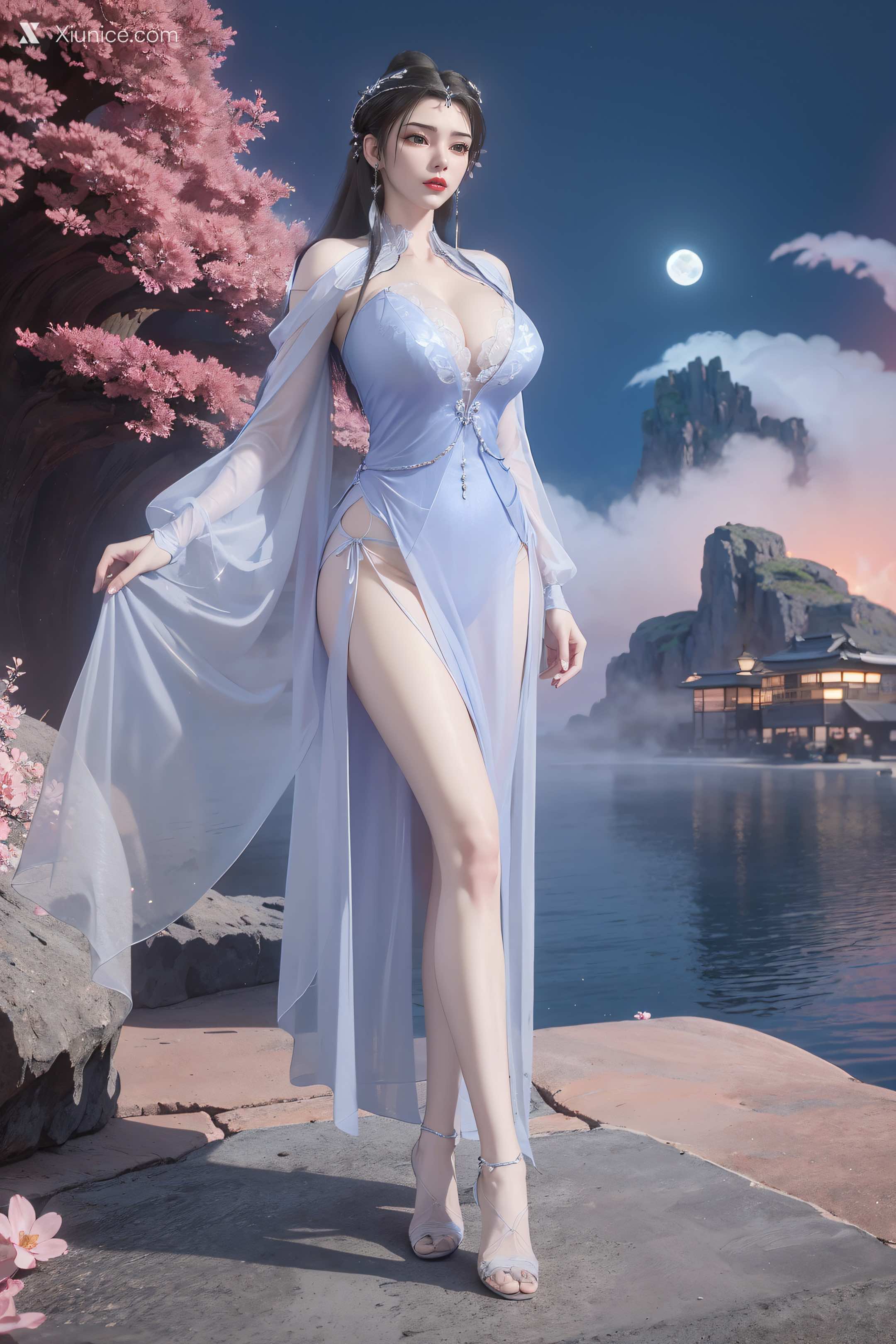 AI Girl Xiunice.com 仙逆 李慕婉 李慕婉 薄纱 47