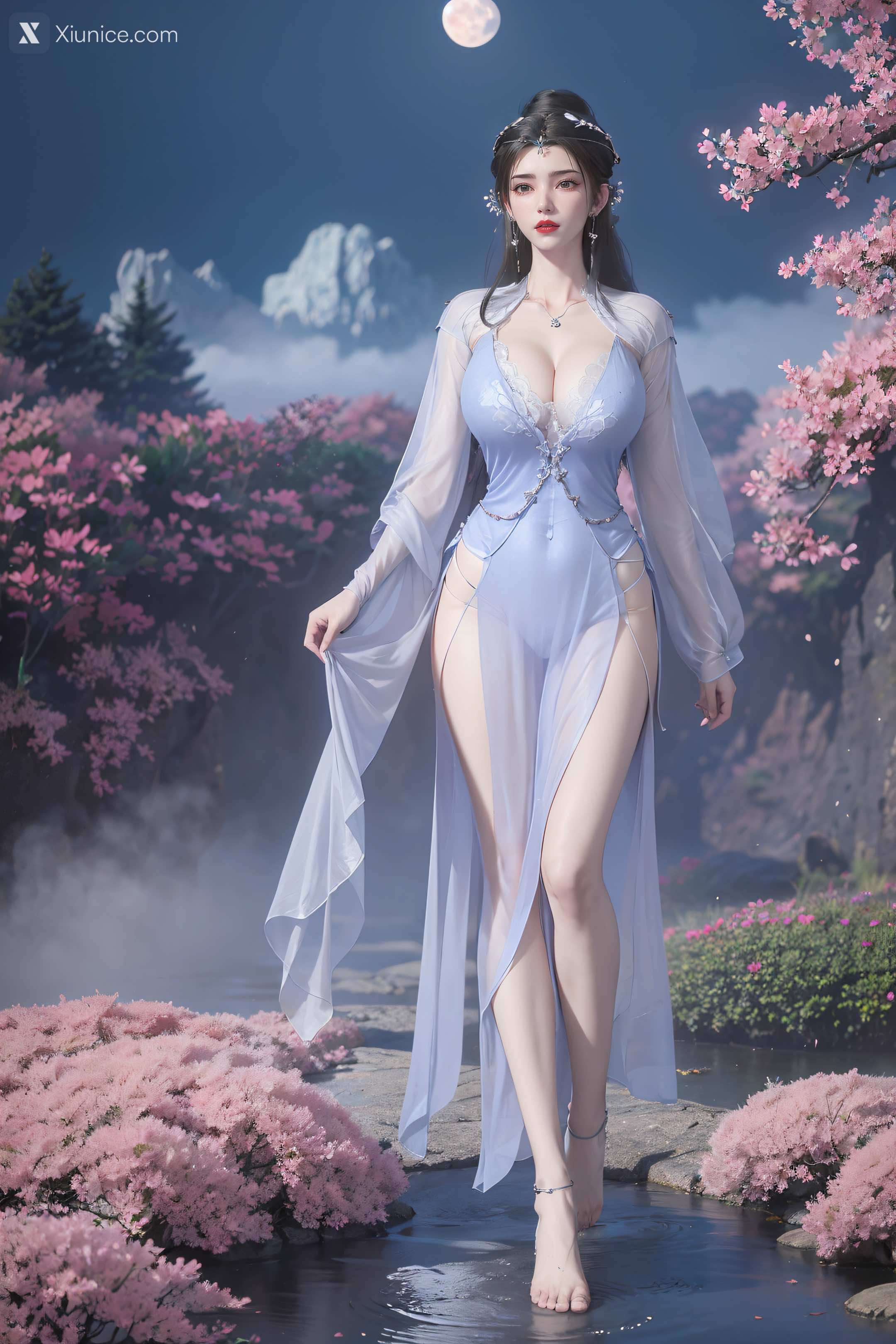 AI Girl Xiunice.com 仙逆 李慕婉 李慕婉 薄纱 48