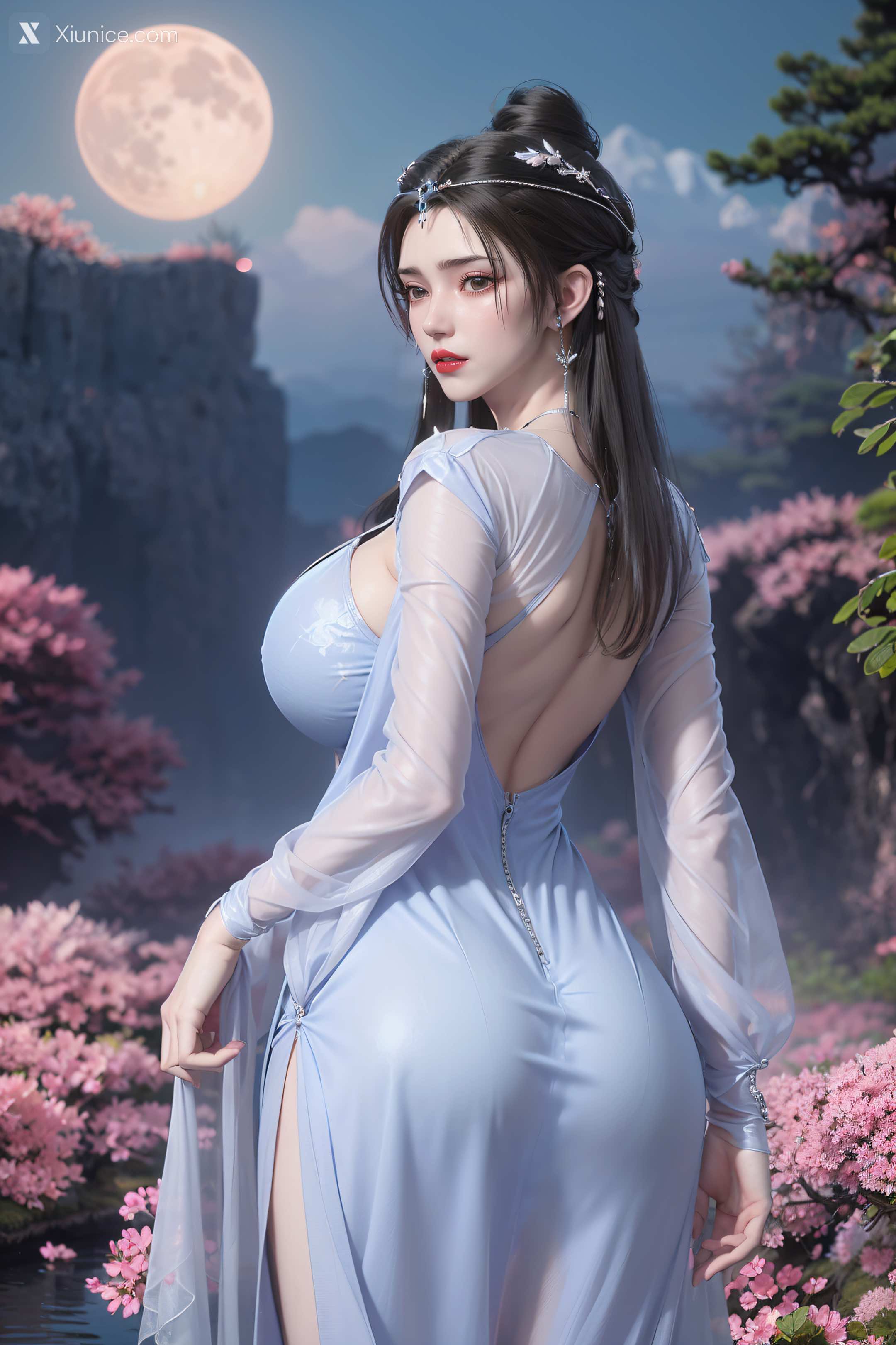 AI Girl Xiunice.com 仙逆 李慕婉 李慕婉 薄纱 49