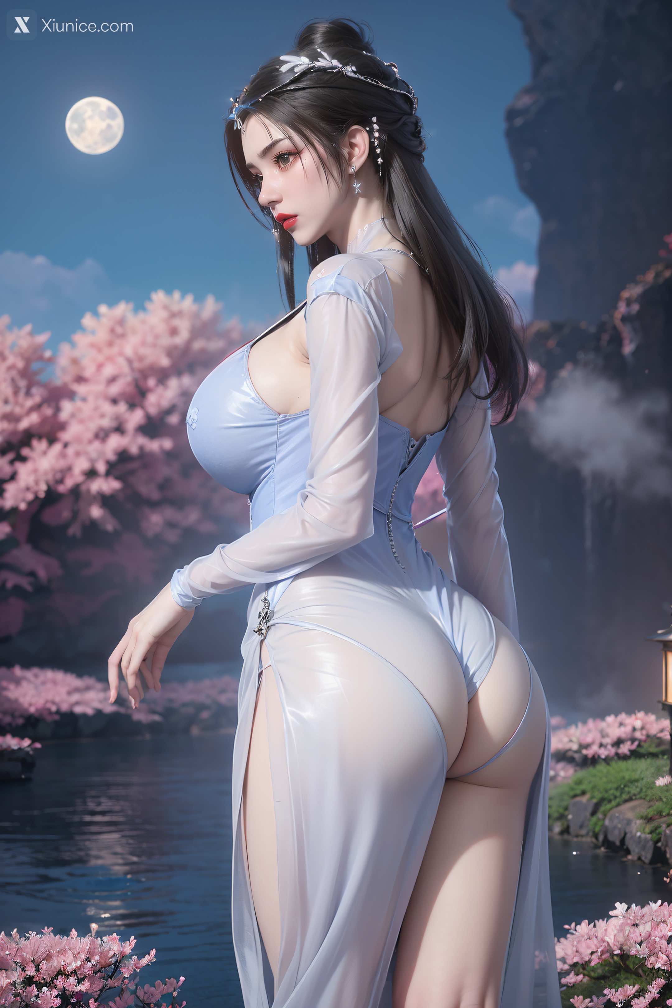 AI Girl Xiunice.com 仙逆 李慕婉 李慕婉 薄纱 60