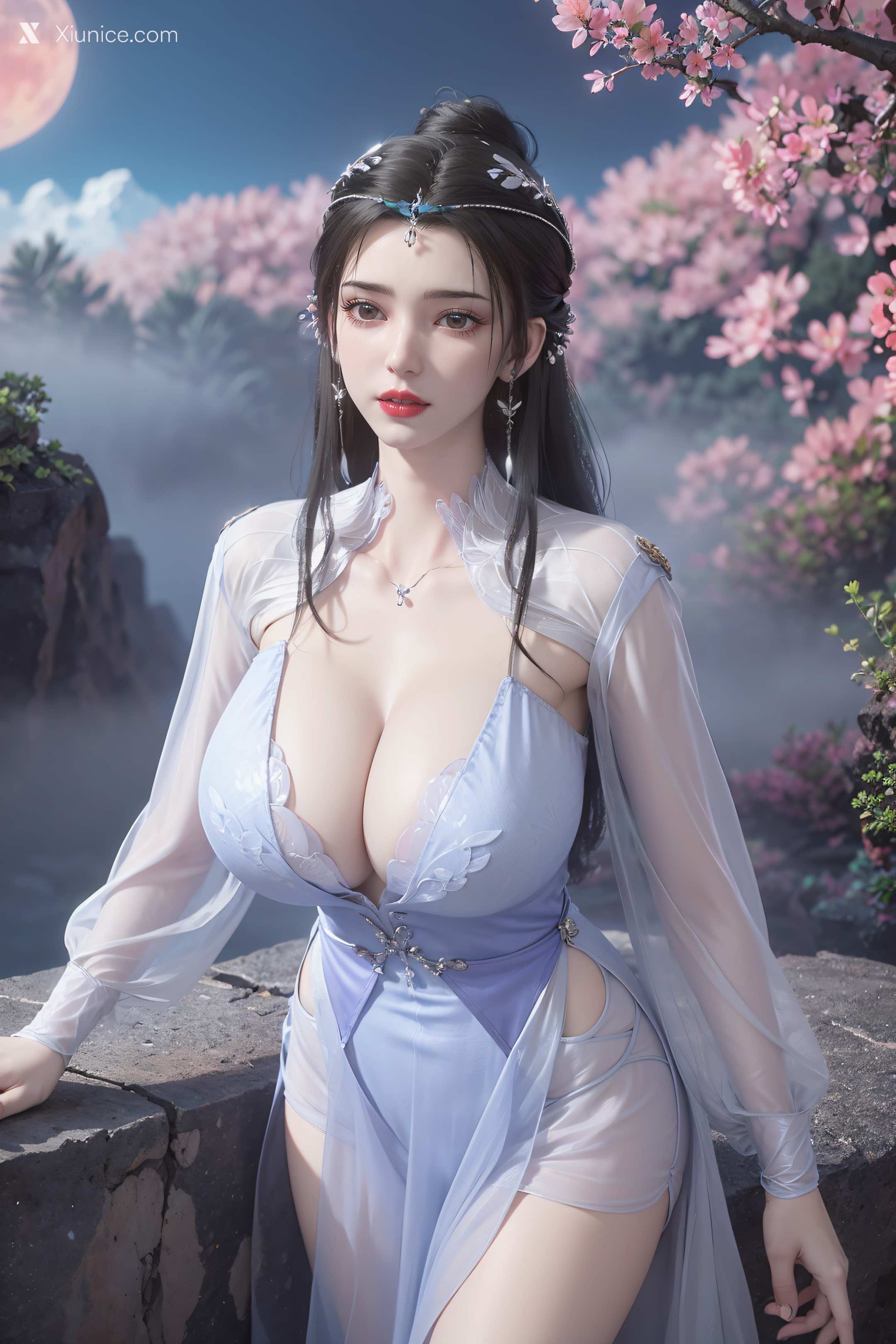 AI Girl Xiunice.com 仙逆 李慕婉 李慕婉 薄纱 9