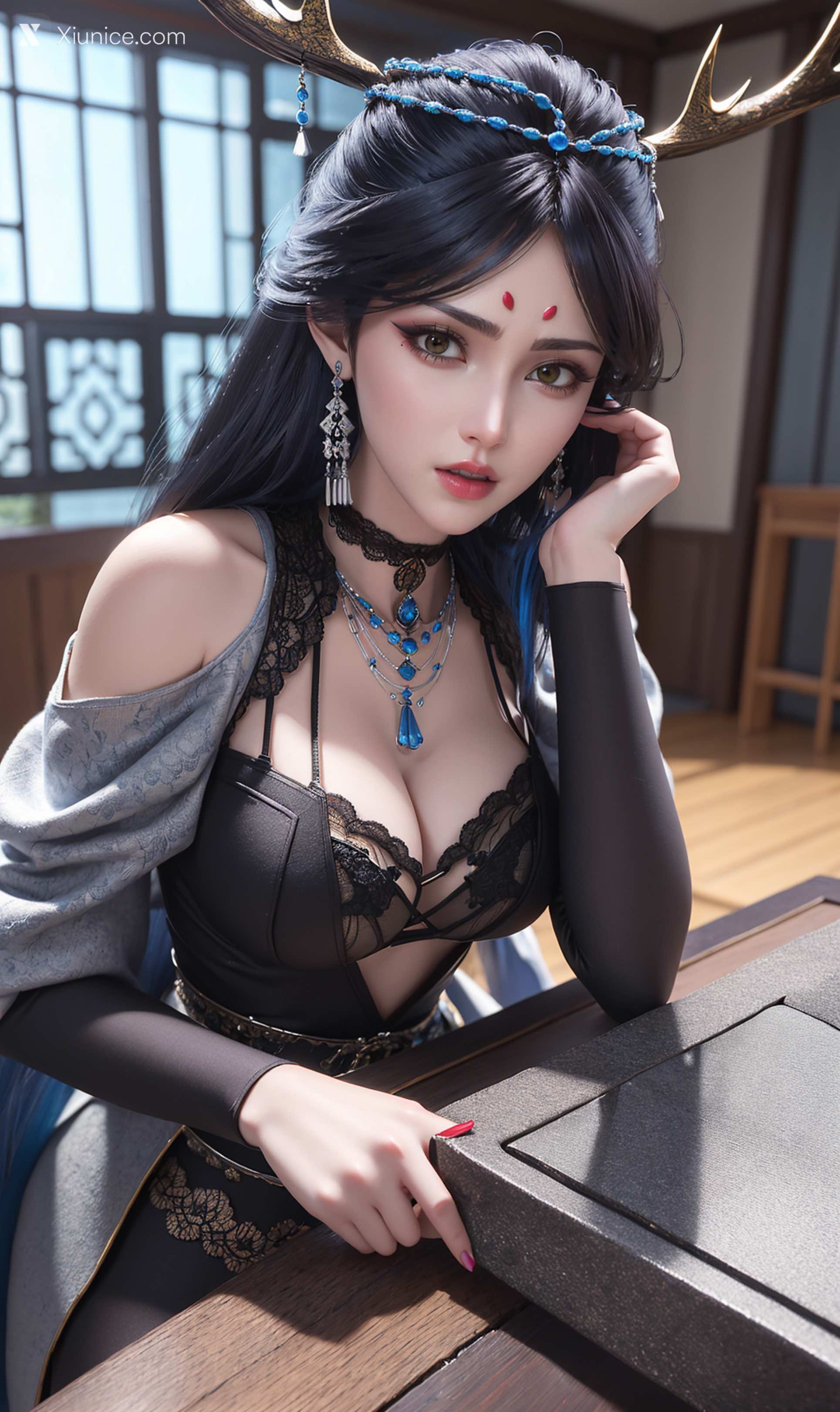 AI Girl Xiunice.com 凡人修仙传 黑煞 42
