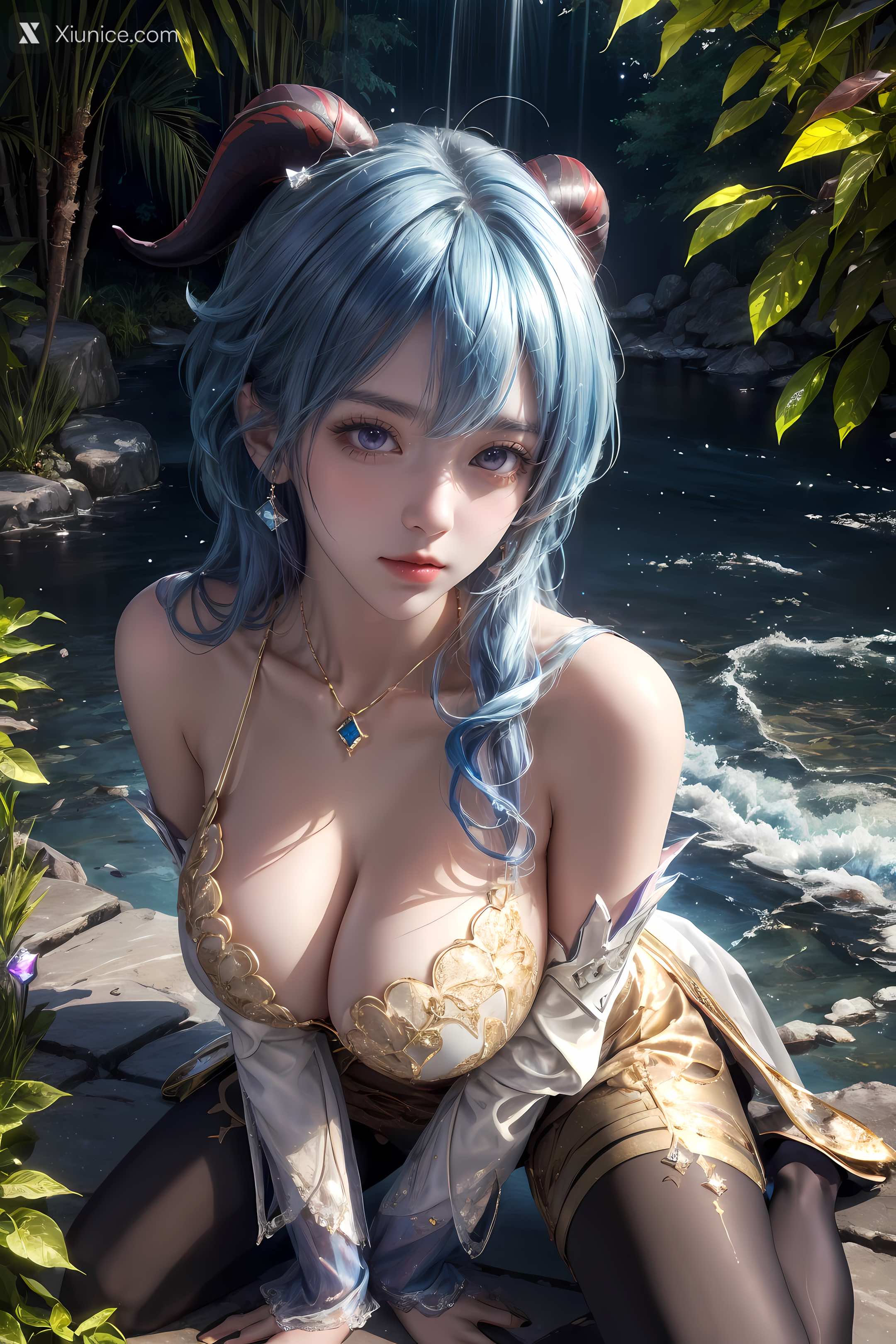 AI Girl Xiunice.com 原神 甘雨 1