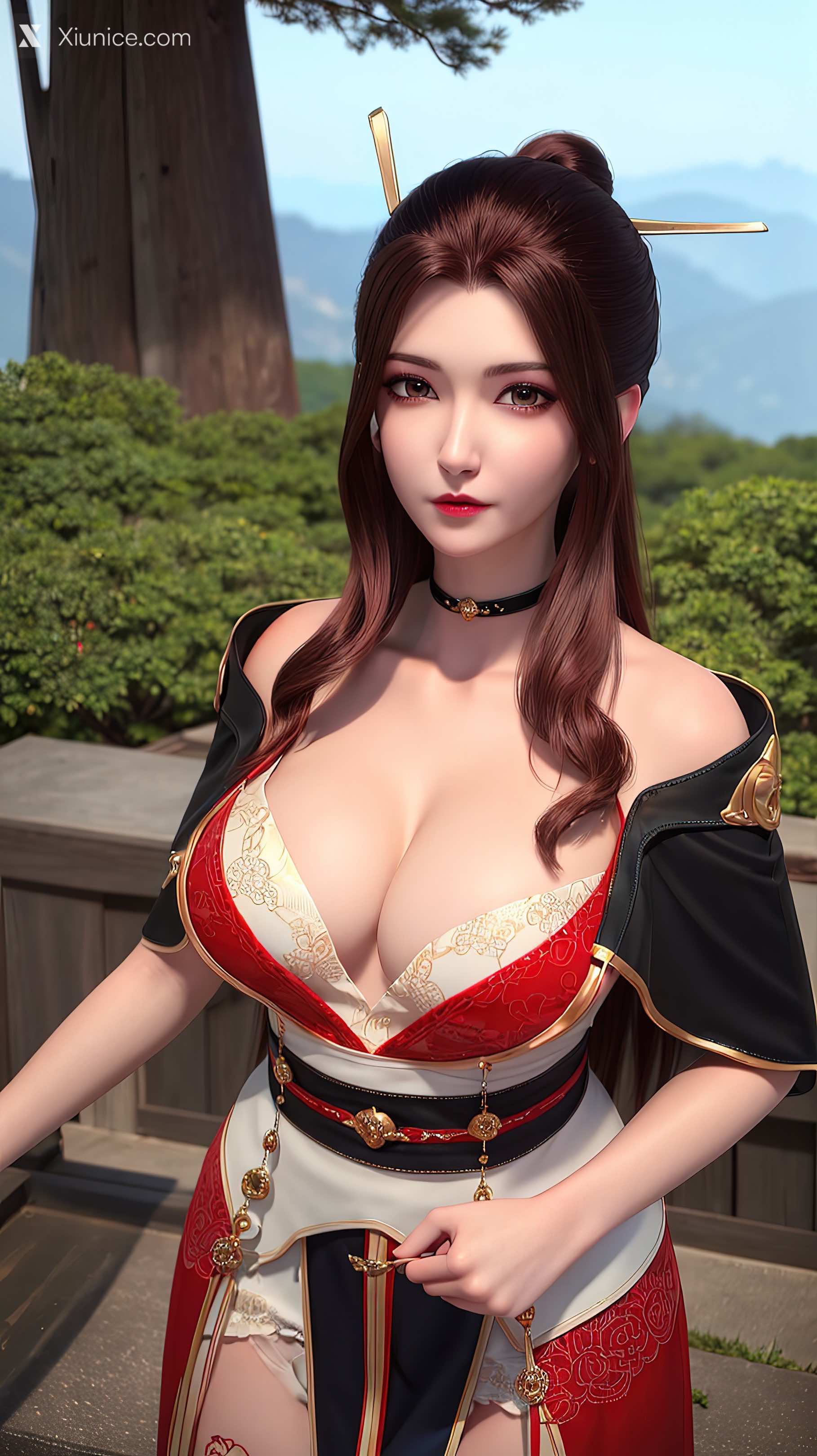AI Girl Xiunice.com 堕玄师 白堇 非浅 沈燃 沈燃 户外红装 15