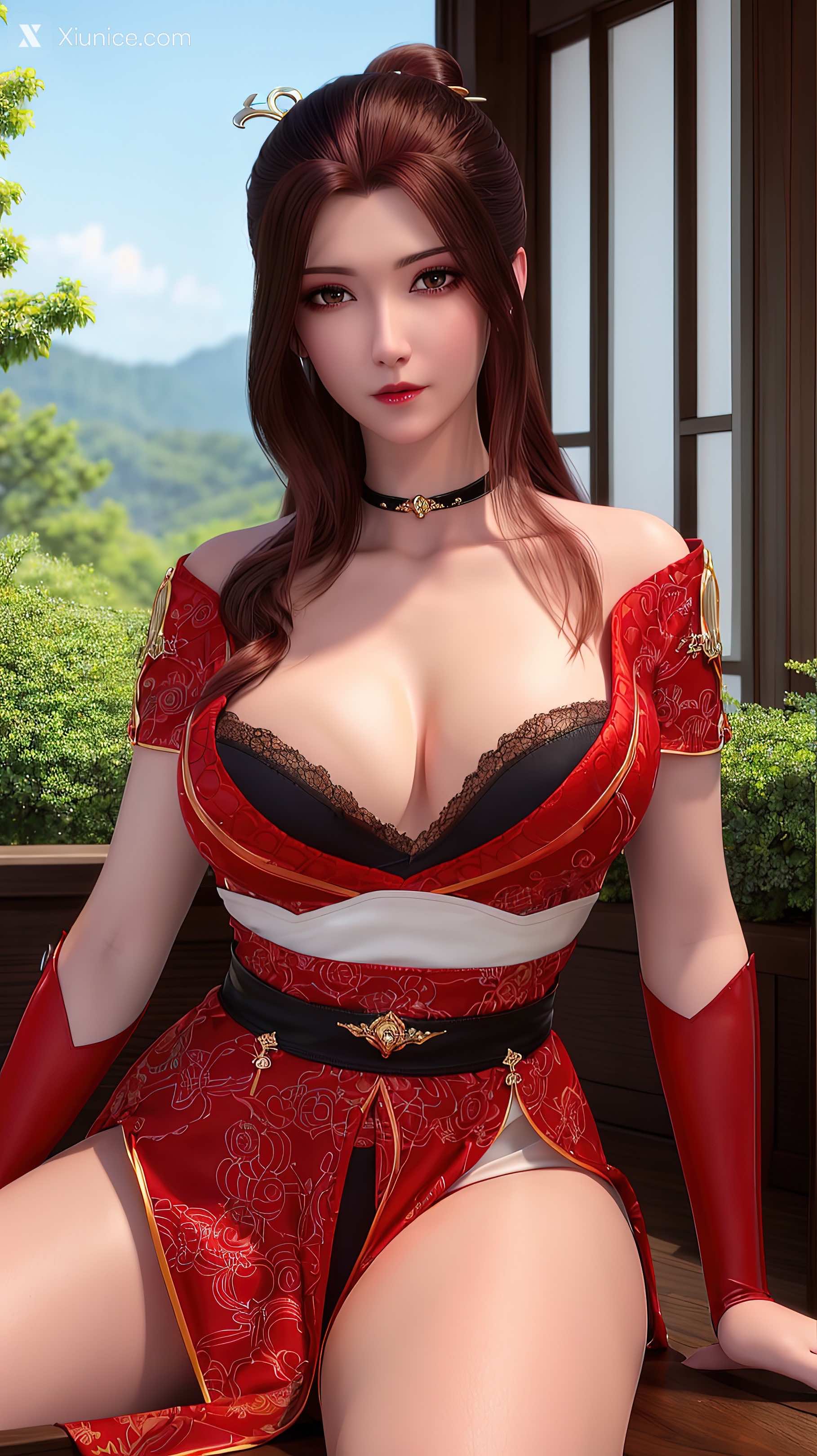 AI Girl Xiunice.com 堕玄师 白堇 非浅 沈燃 沈燃 户外红装 20