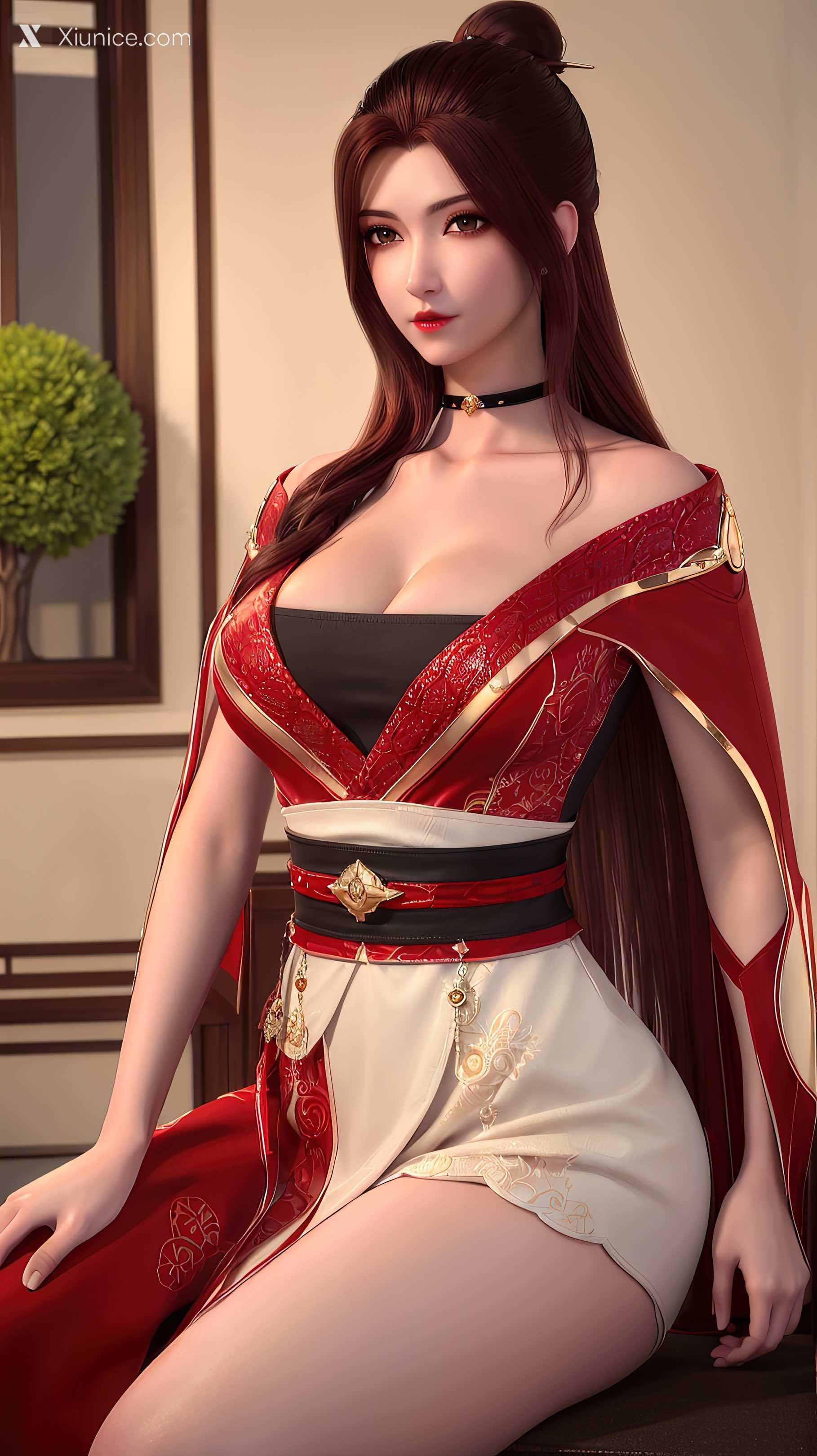 AI Girl Xiunice.com 堕玄师 白堇 非浅 沈燃 沈燃 户外红装 5