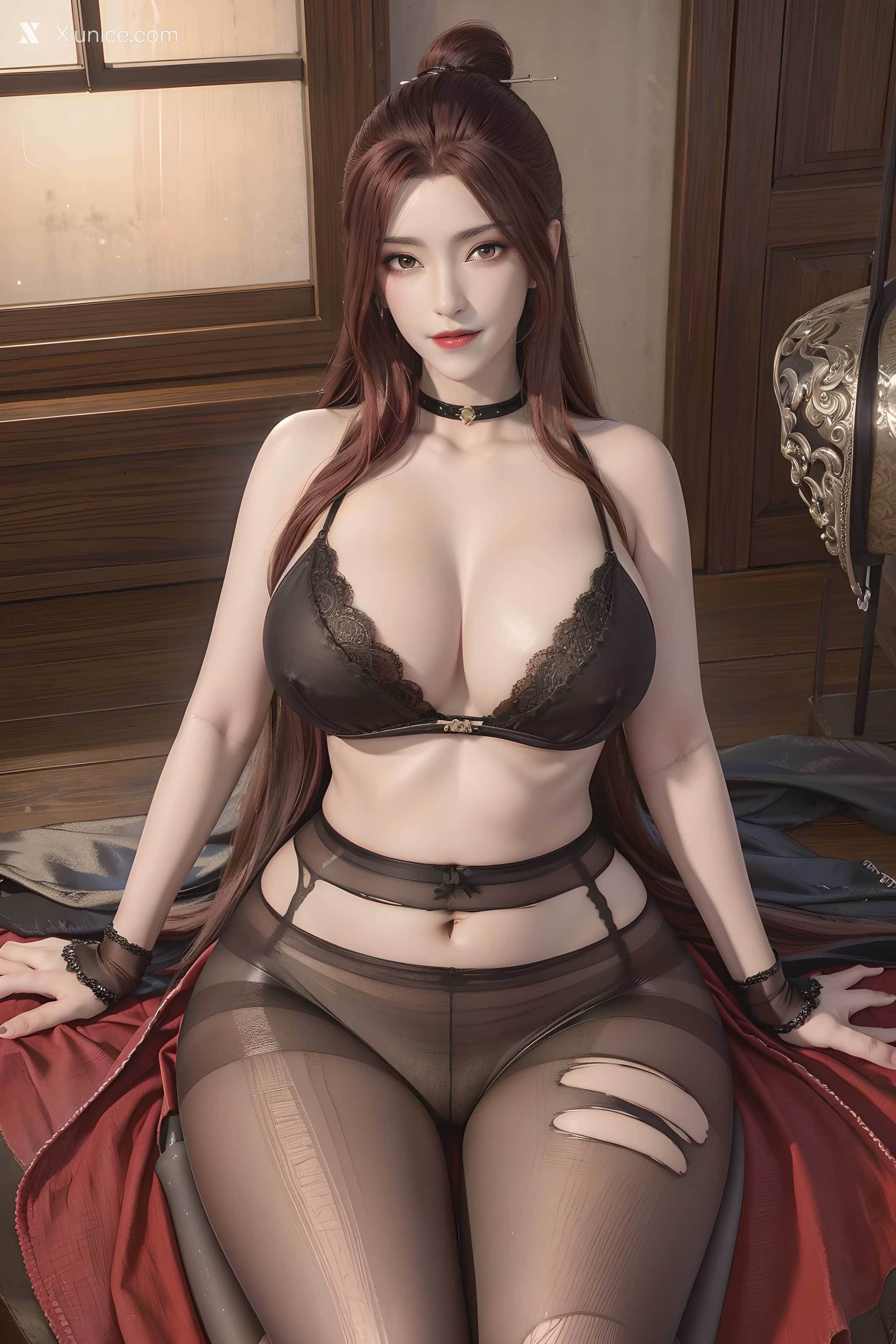 AI Girl Xiunice.com 堕玄师 白堇 非浅 沈燃 沈燃 黑丝 12