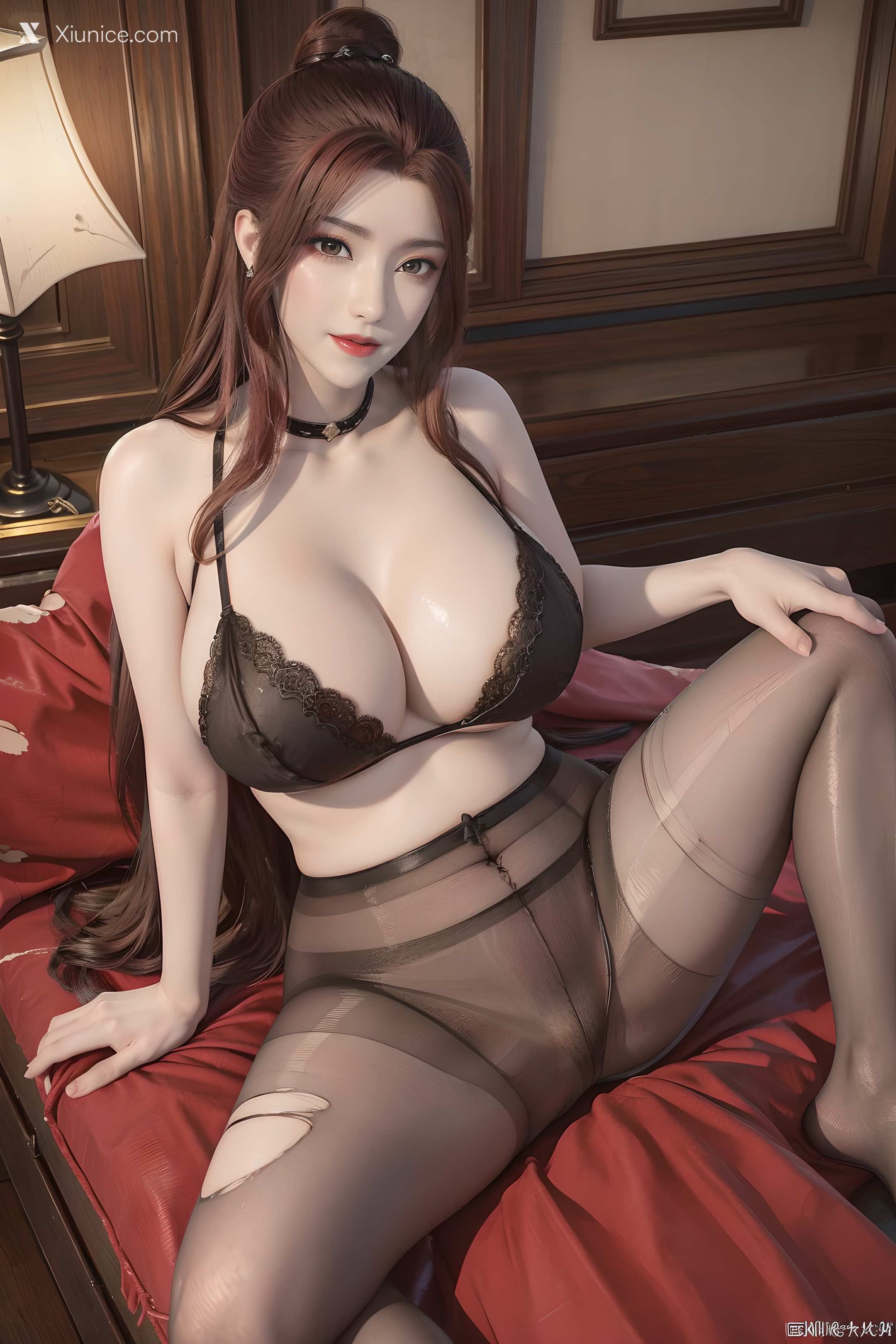 AI Girl Xiunice.com 堕玄师 白堇 非浅 沈燃 沈燃 黑丝 13