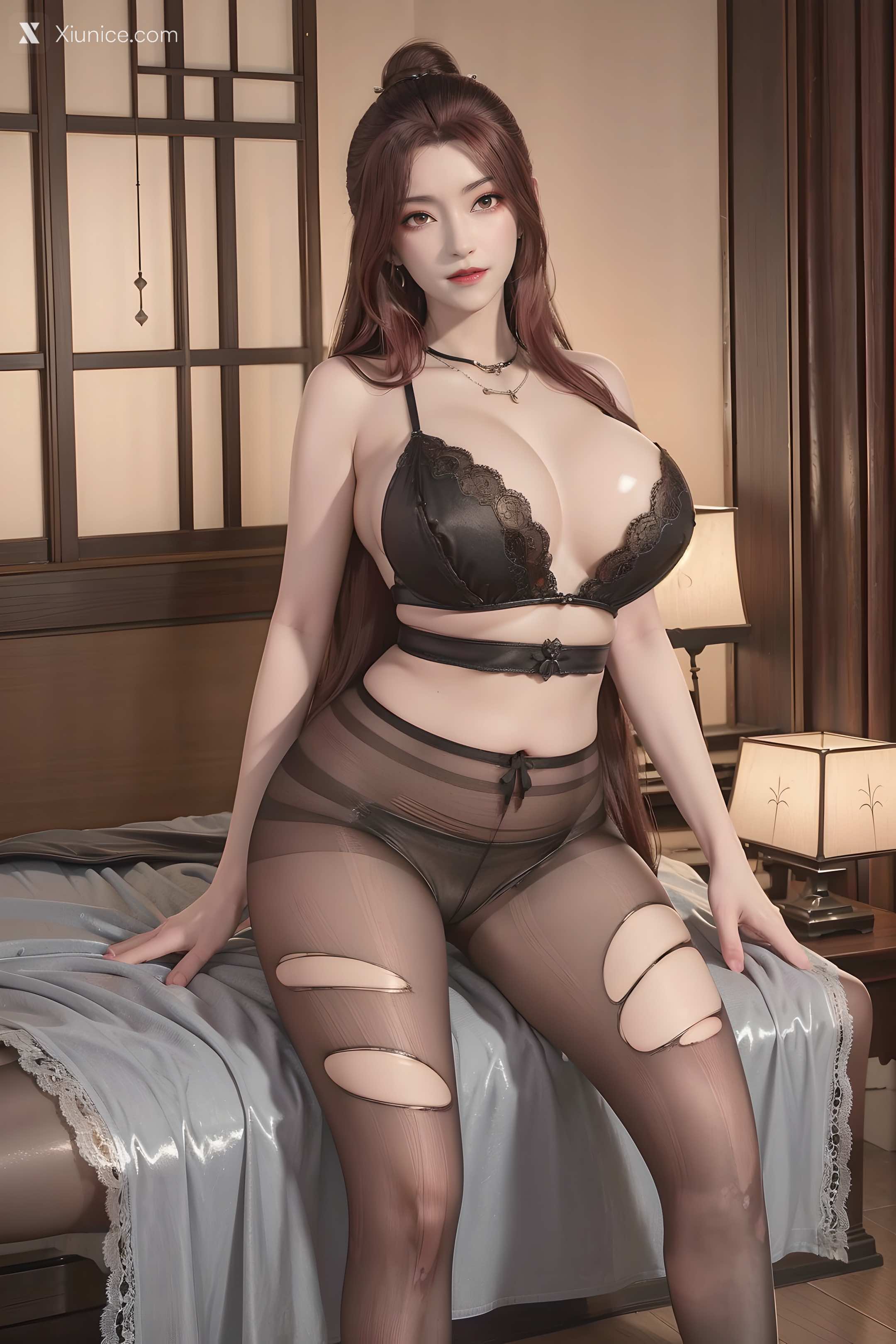 AI Girl Xiunice.com 堕玄师 白堇 非浅 沈燃 沈燃 黑丝 5