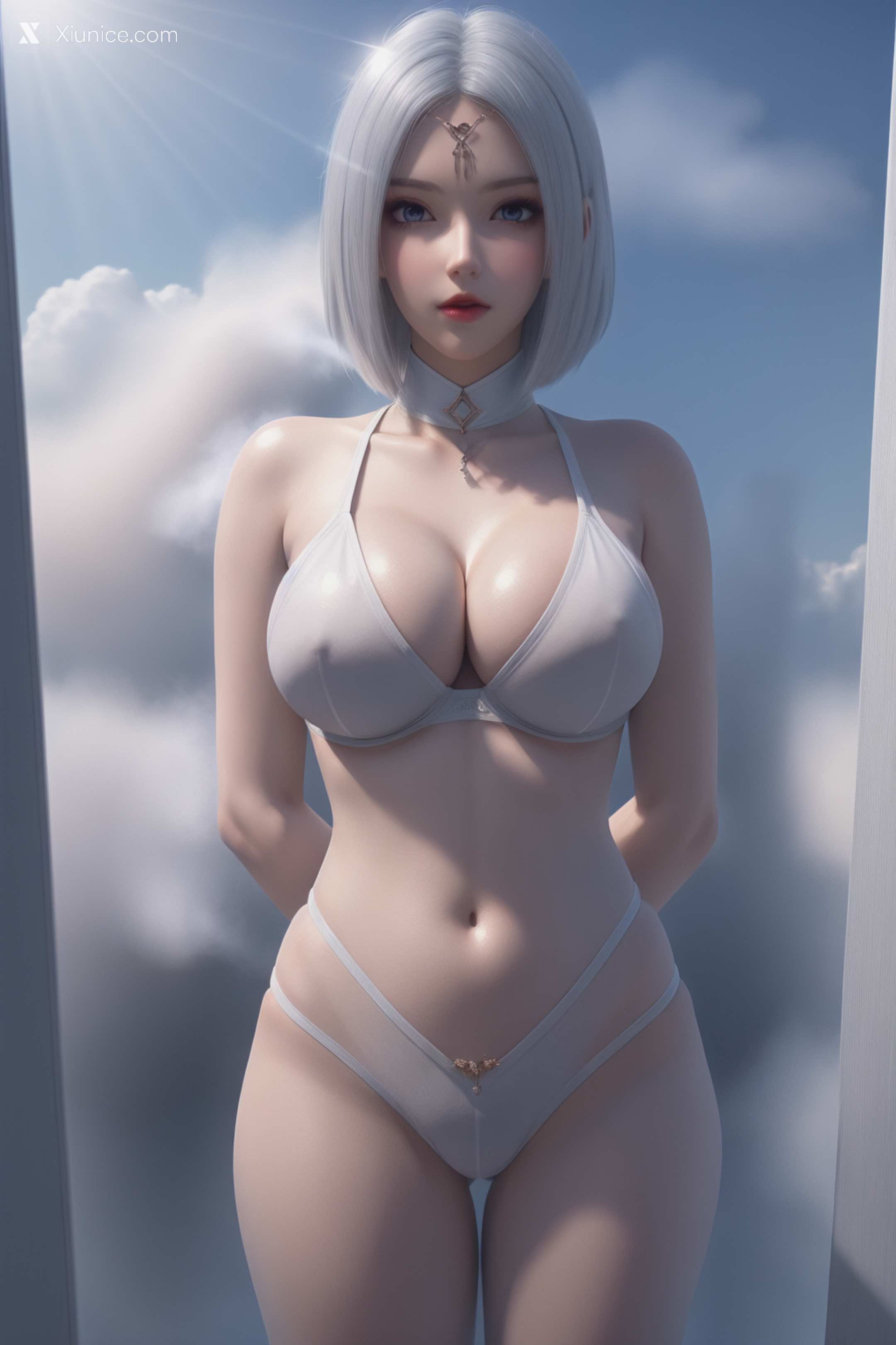 AI Girl Xiunice.com 堕玄师 白堇 非浅 沈燃 非浅 内衣写真 18