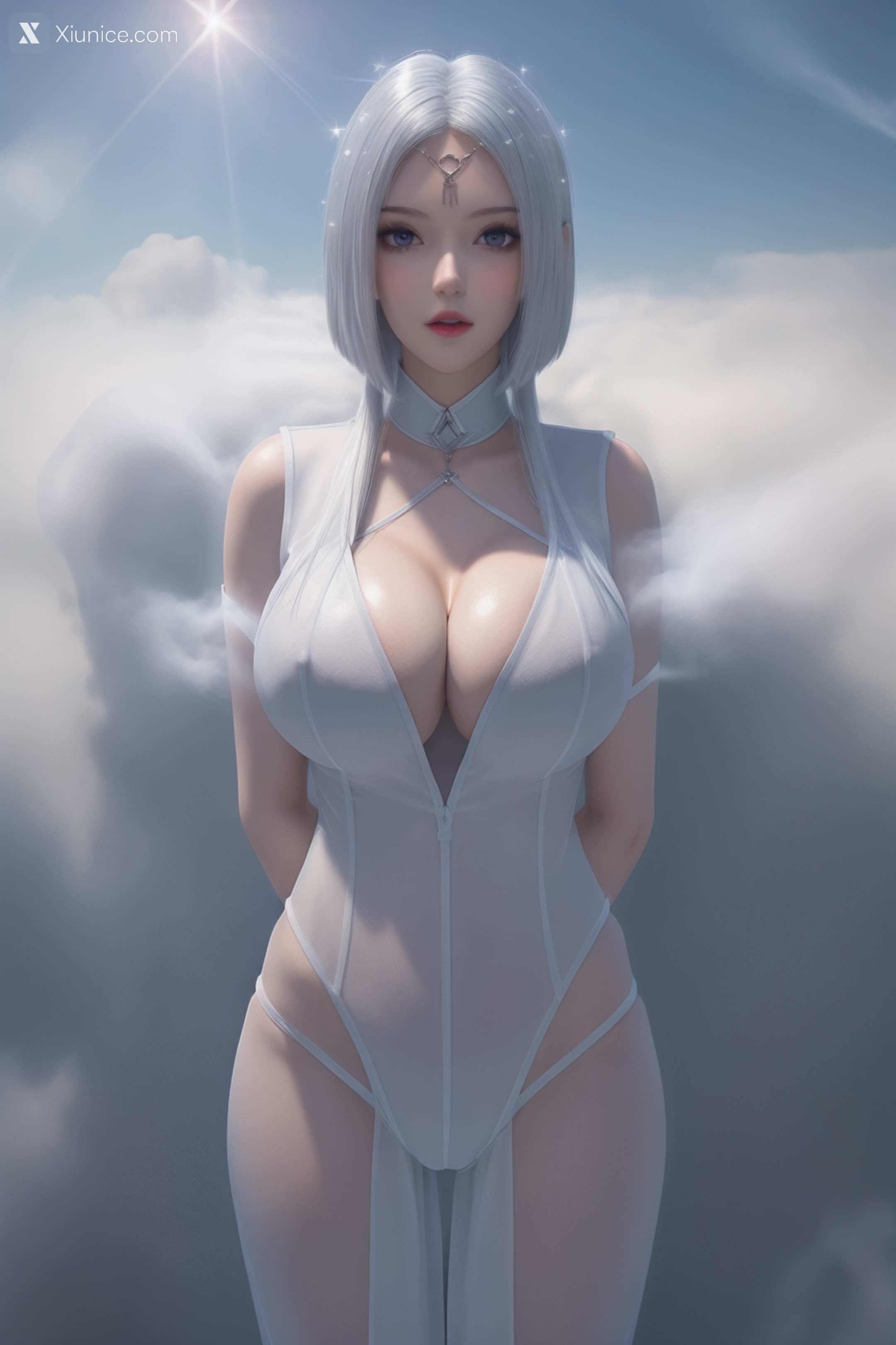 AI Girl Xiunice.com 堕玄师 白堇 非浅 沈燃 非浅 内衣写真 28