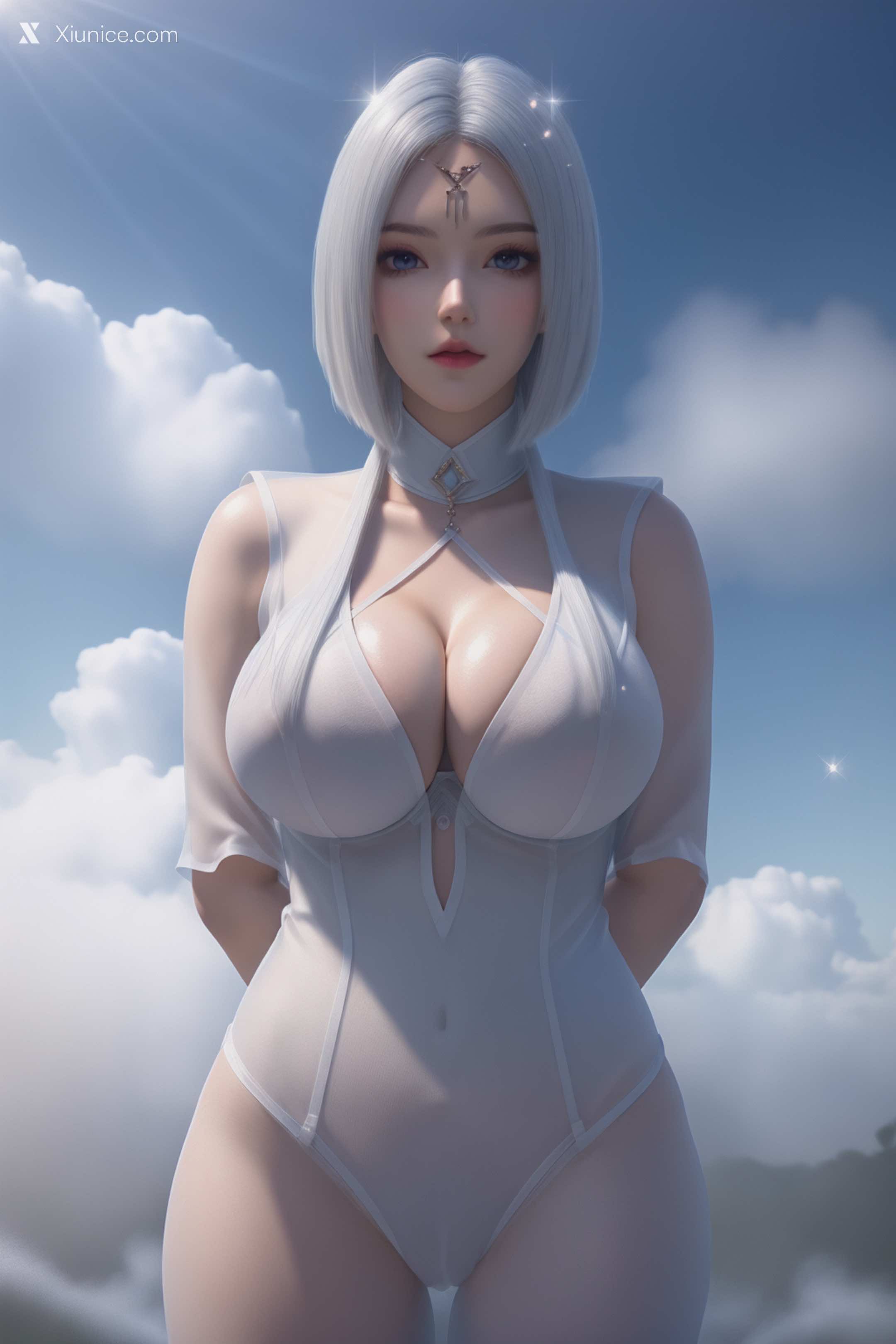 AI Girl Xiunice.com 堕玄师 白堇 非浅 沈燃 非浅 内衣写真 29