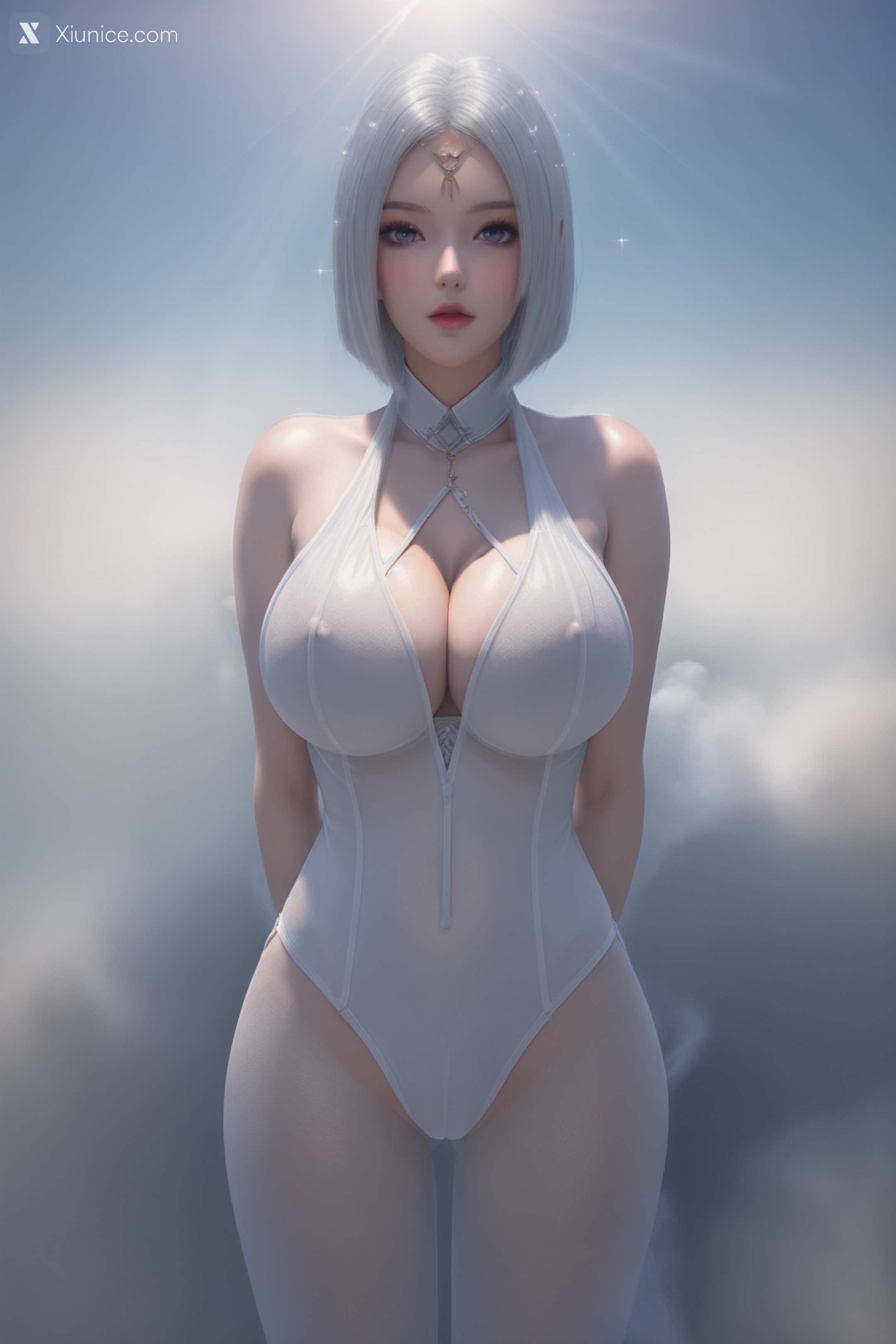 AI Girl Xiunice.com 堕玄师 白堇 非浅 沈燃 非浅 内衣写真 30