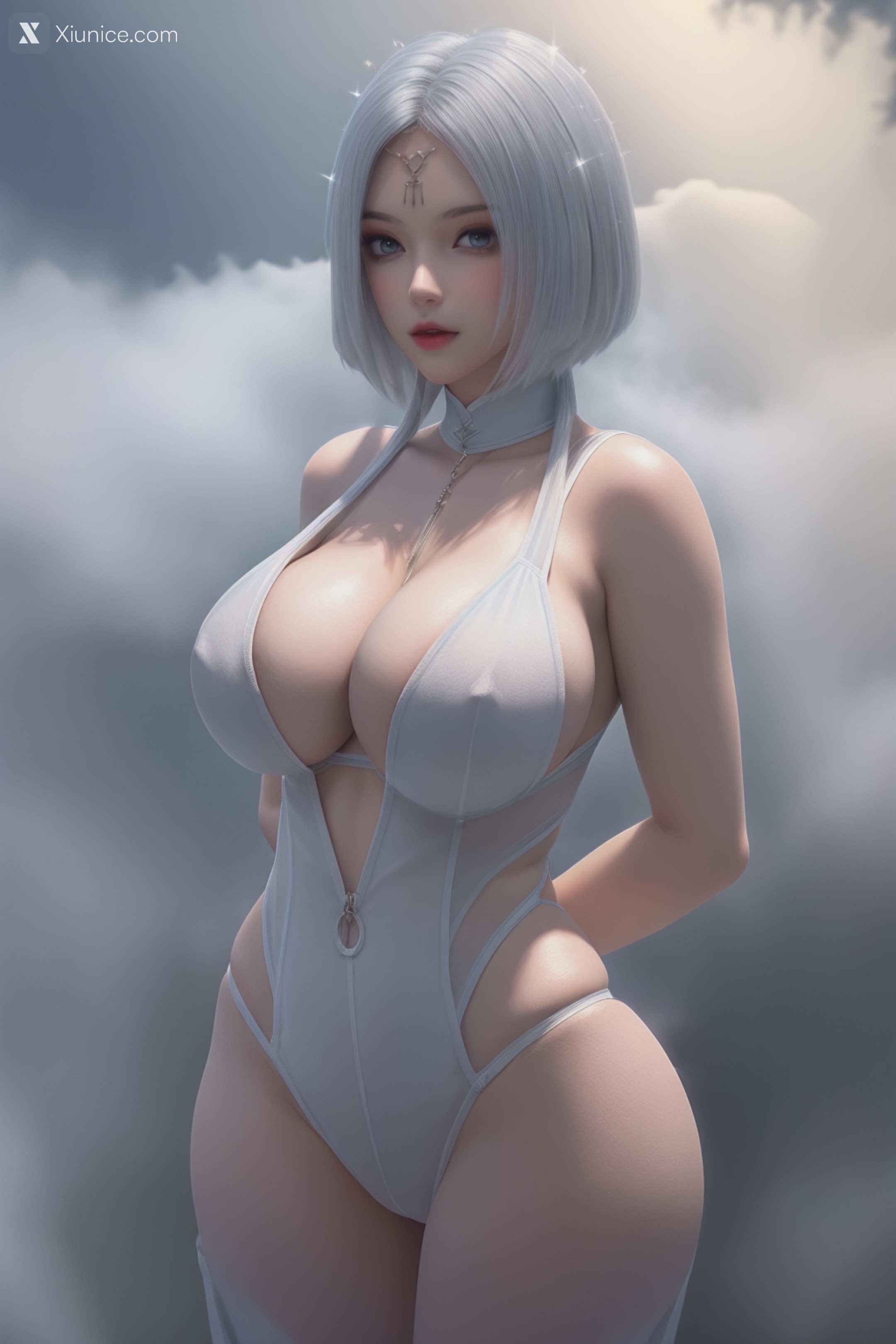 AI Girl Xiunice.com 堕玄师 白堇 非浅 沈燃 非浅 内衣写真 32